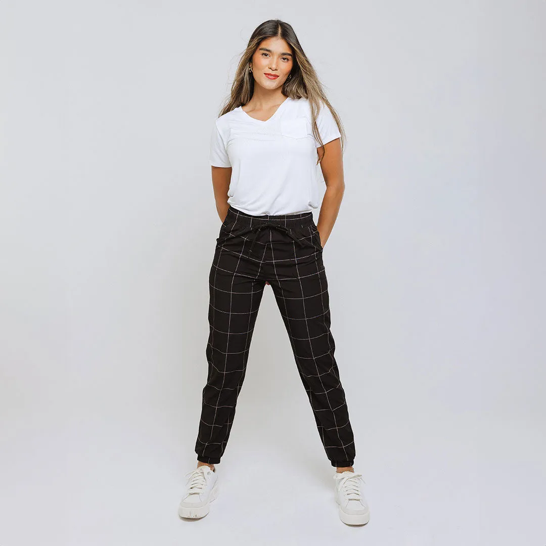 Everywhere Joggers, Black Windowpane active flex
