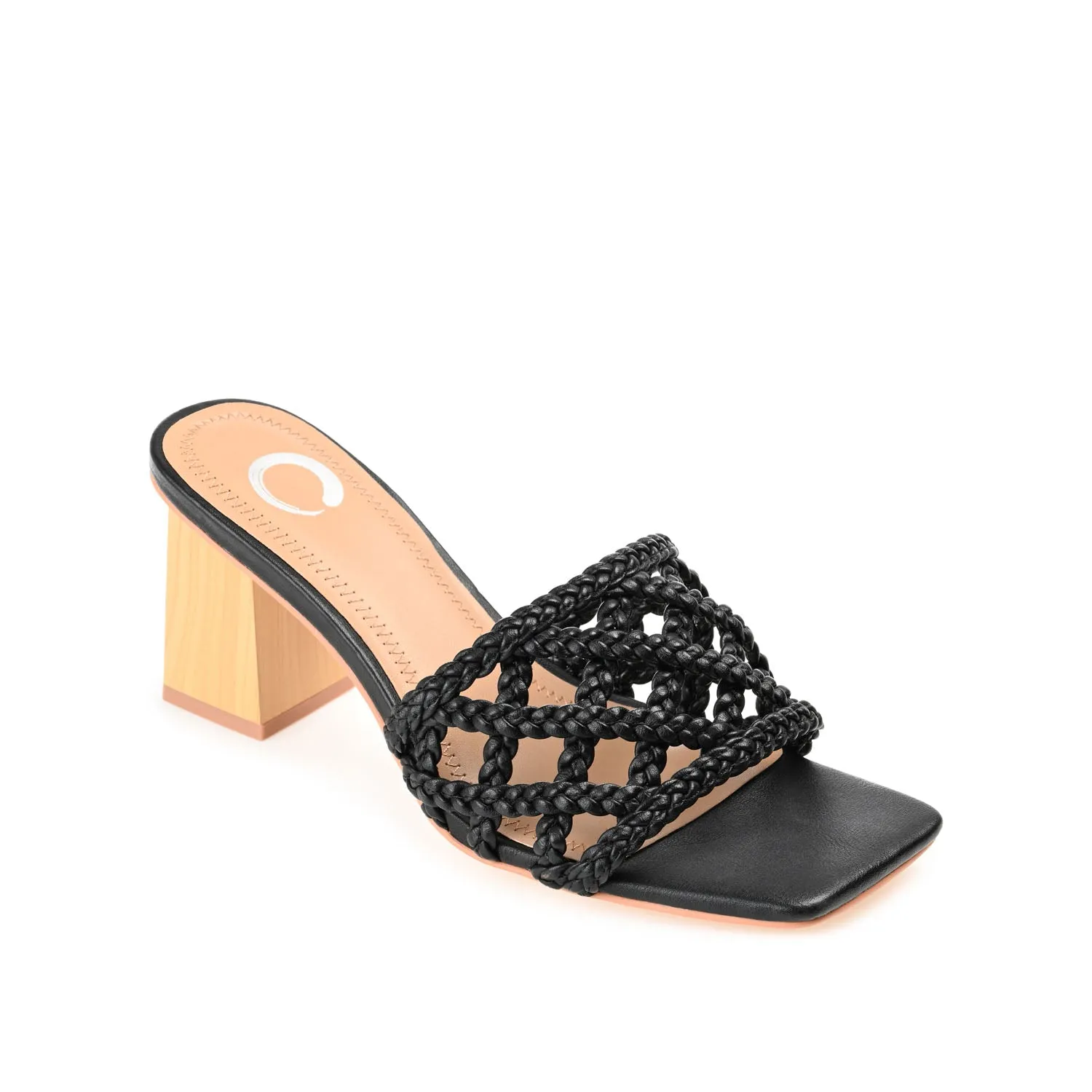 EVVIE HEELED SANDALS IN FAUX LEATHER nature mood