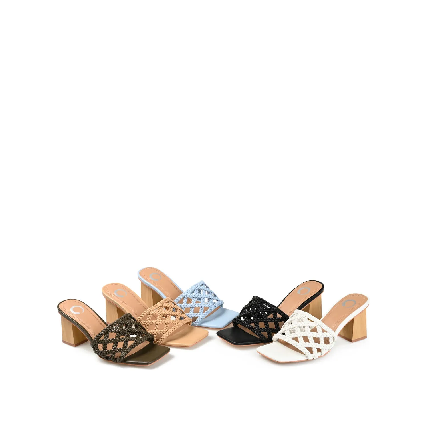 EVVIE HEELED SANDALS IN FAUX LEATHER nature mood