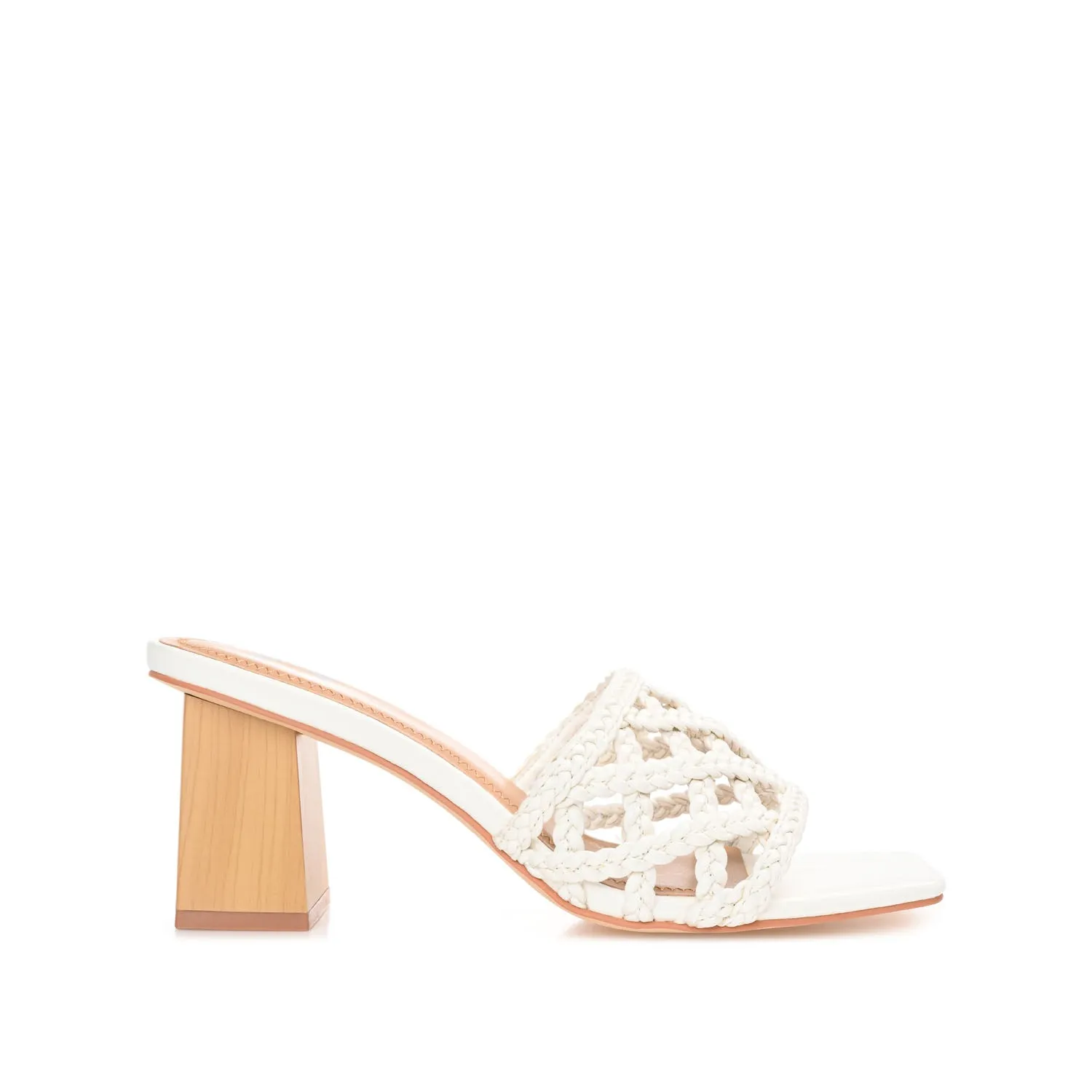 EVVIE HEELED SANDALS IN FAUX LEATHER nature mood