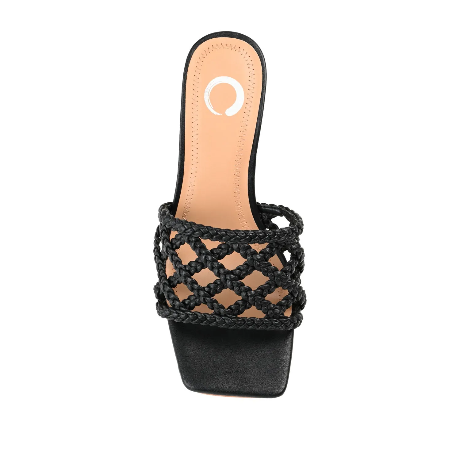 EVVIE HEELED SANDALS IN FAUX LEATHER nature mood