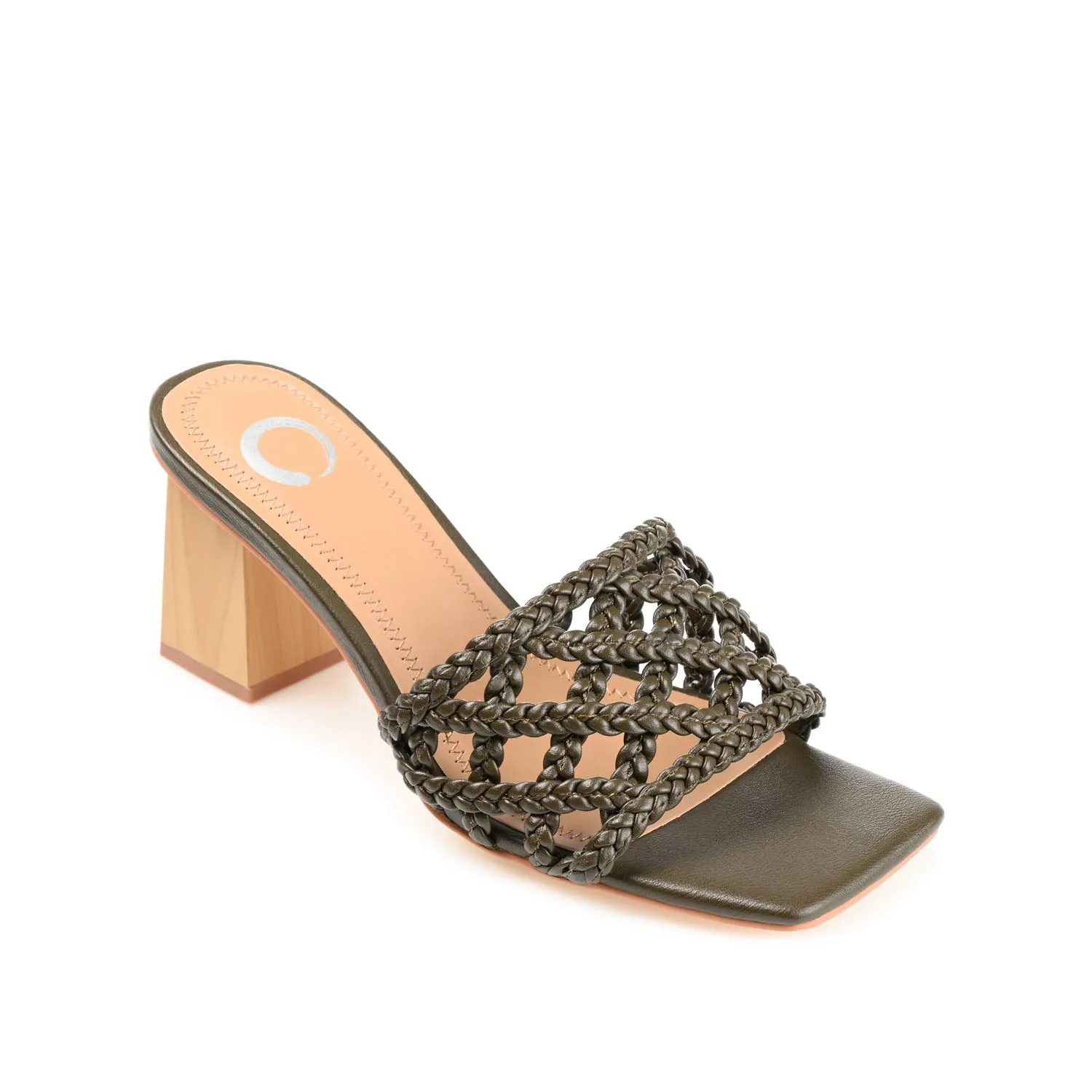 EVVIE HEELED SANDALS IN FAUX LEATHER nature mood