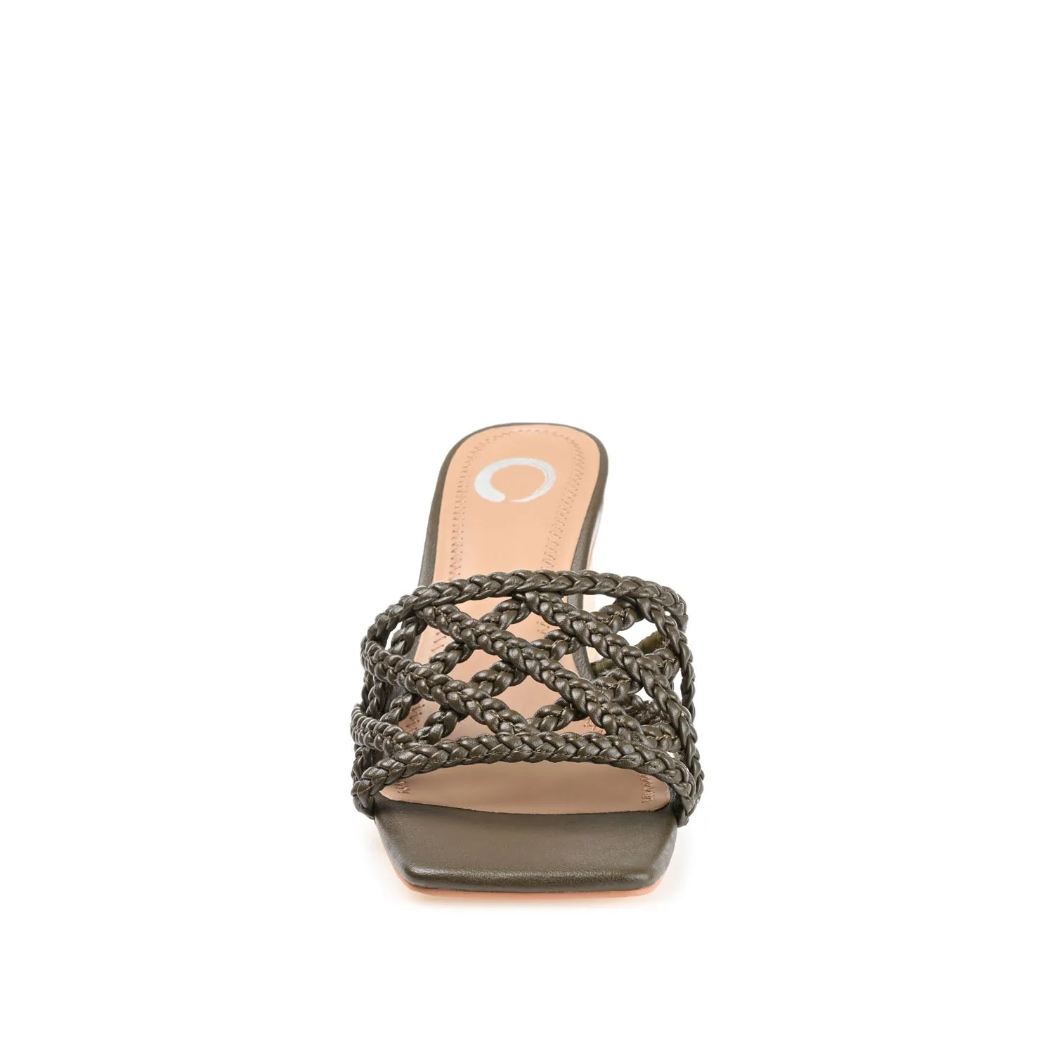 EVVIE HEELED SANDALS IN FAUX LEATHER nature mood