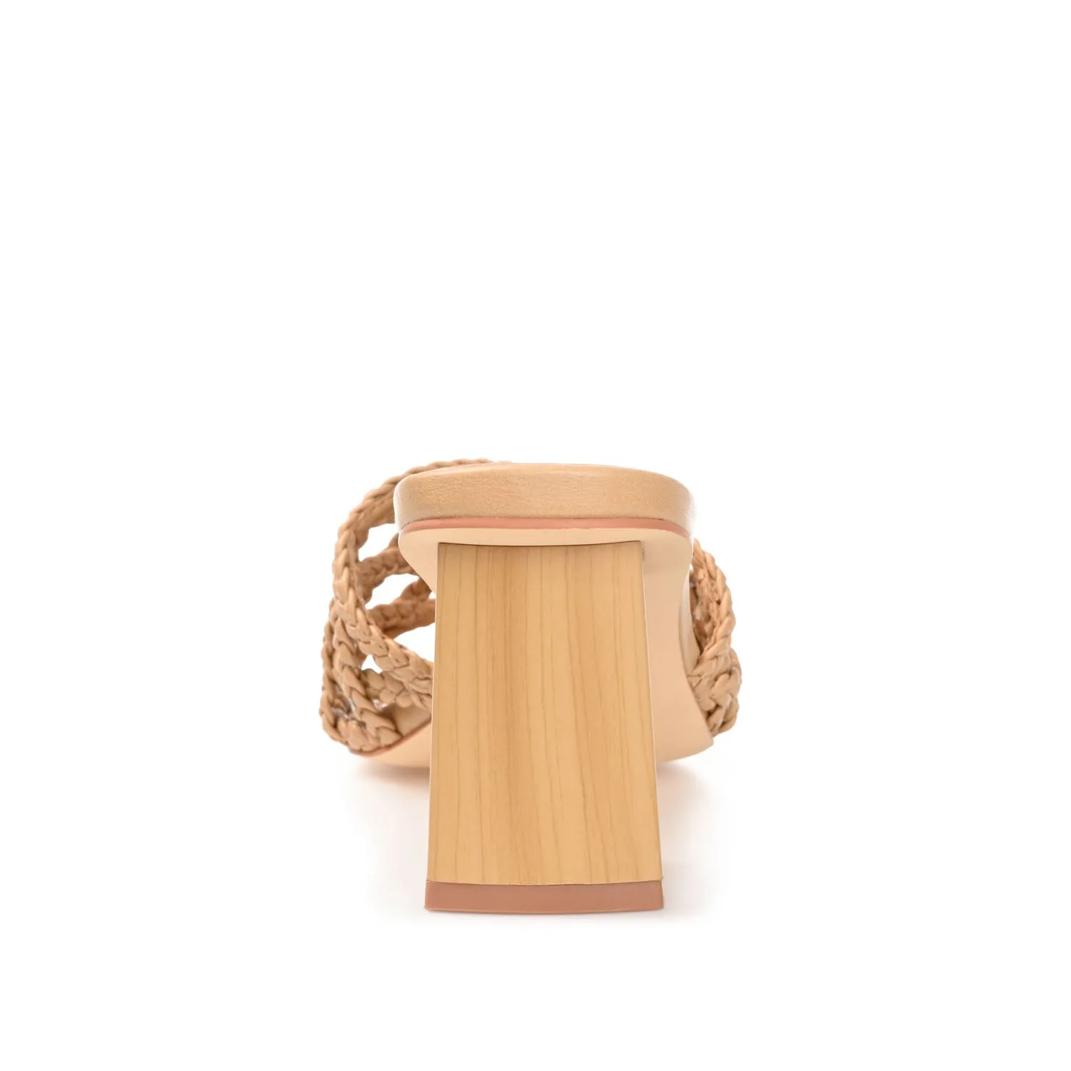 EVVIE HEELED SANDALS IN FAUX LEATHER nature mood