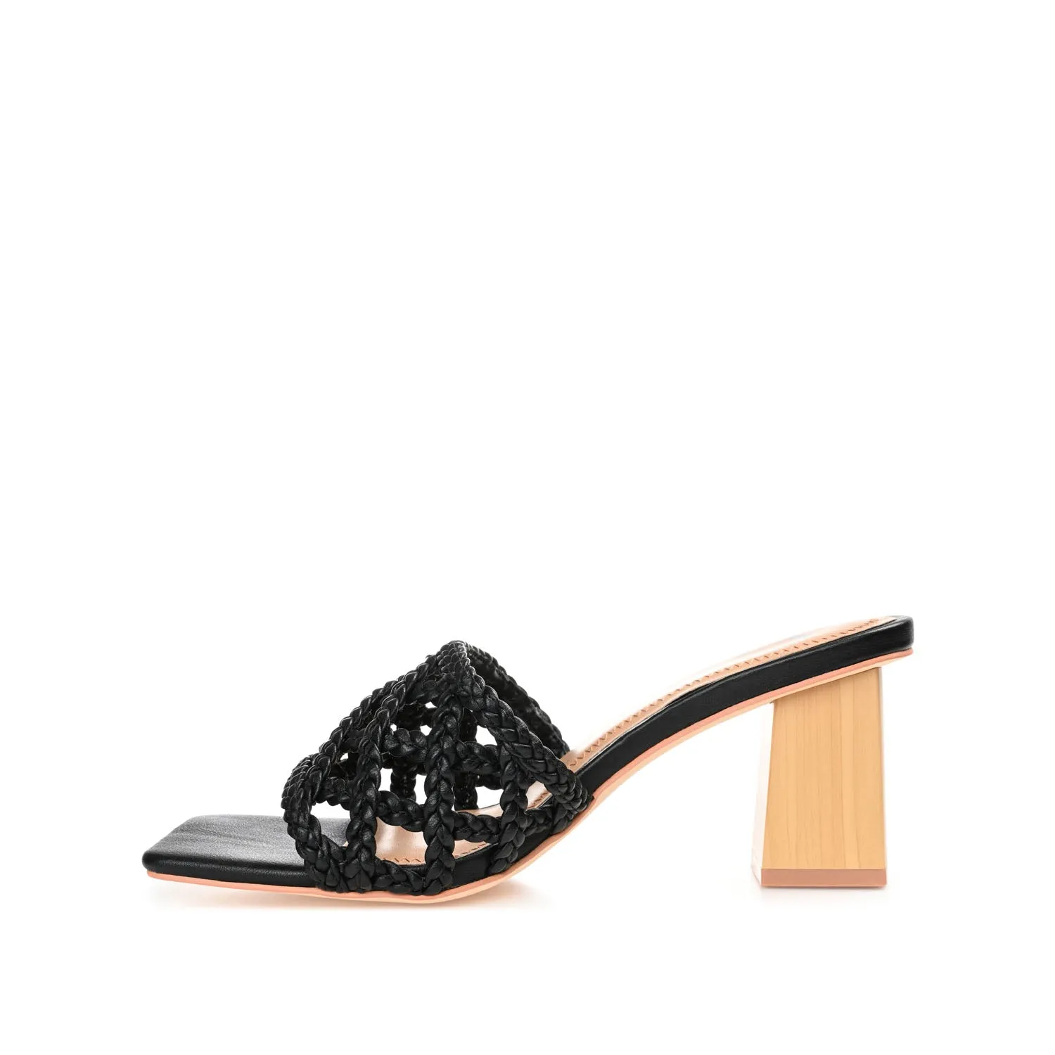 EVVIE HEELED SANDALS IN FAUX LEATHER nature mood