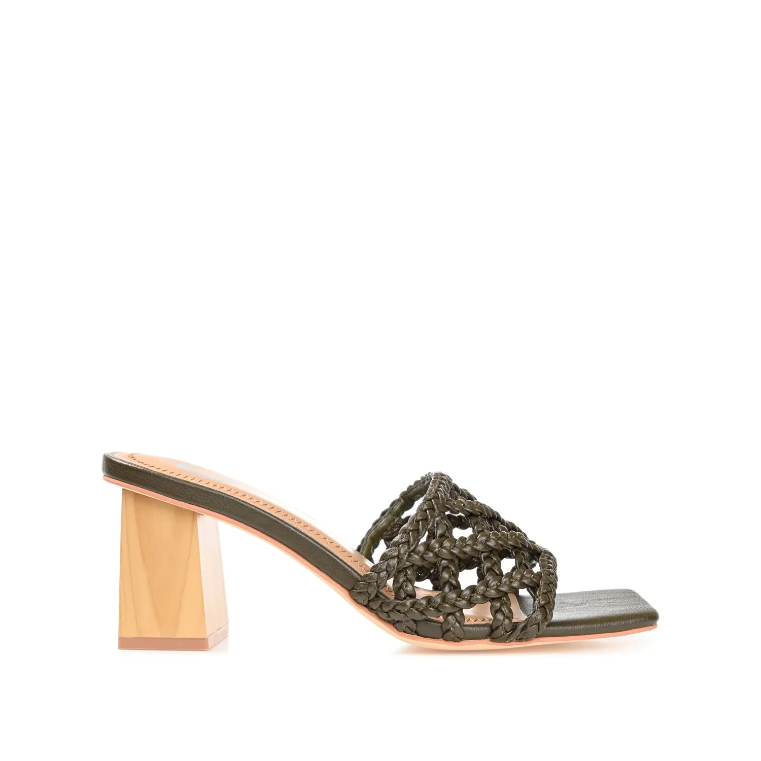 EVVIE HEELED SANDALS IN FAUX LEATHER nature mood