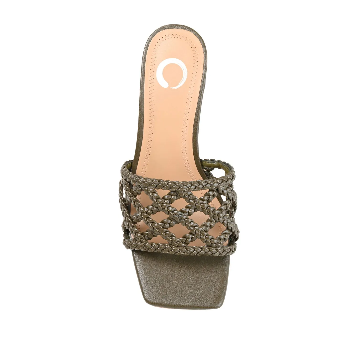 EVVIE HEELED SANDALS IN FAUX LEATHER nature mood