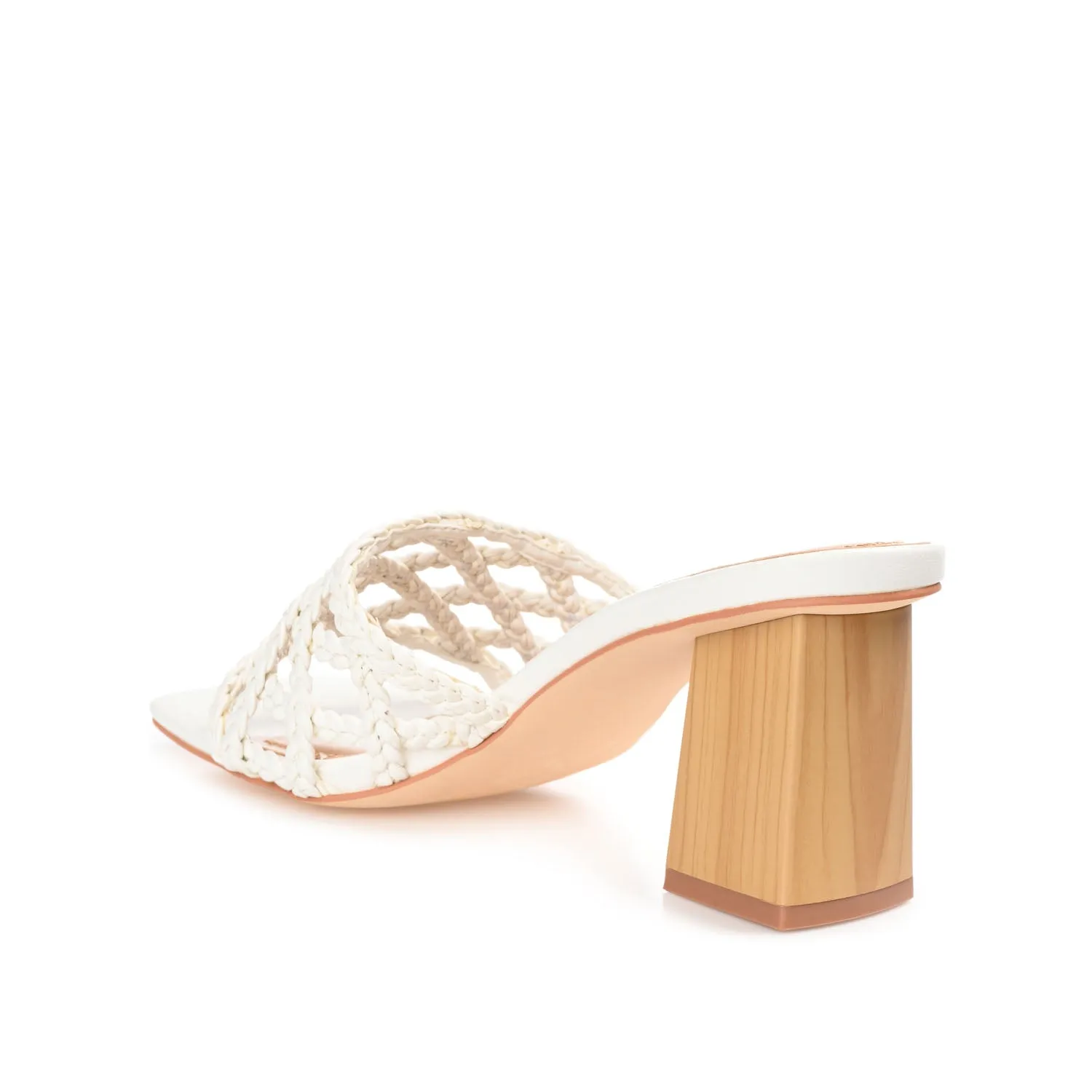 EVVIE HEELED SANDALS IN FAUX LEATHER nature mood