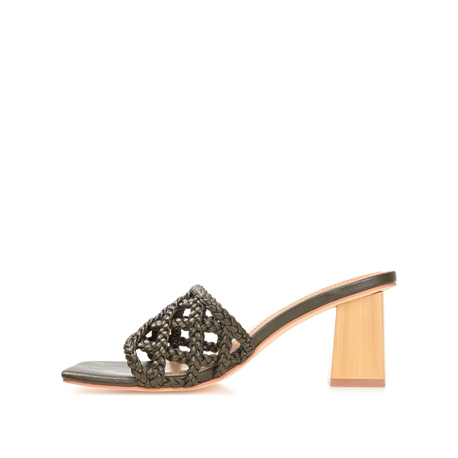 EVVIE HEELED SANDALS IN FAUX LEATHER nature mood
