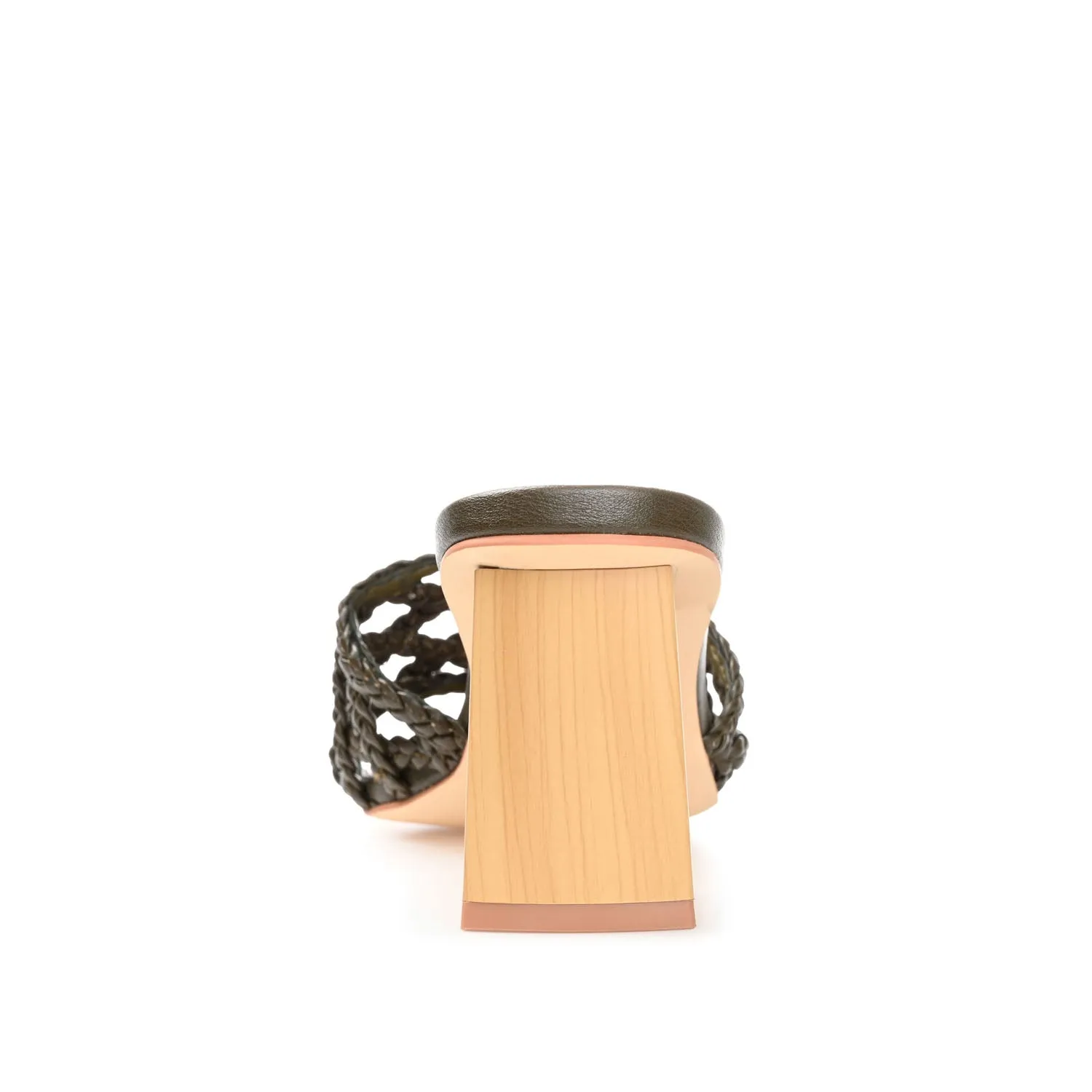 EVVIE HEELED SANDALS IN FAUX LEATHER nature mood