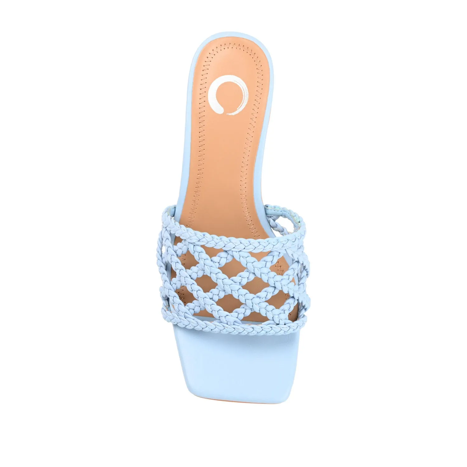 EVVIE HEELED SANDALS IN FAUX LEATHER nature mood