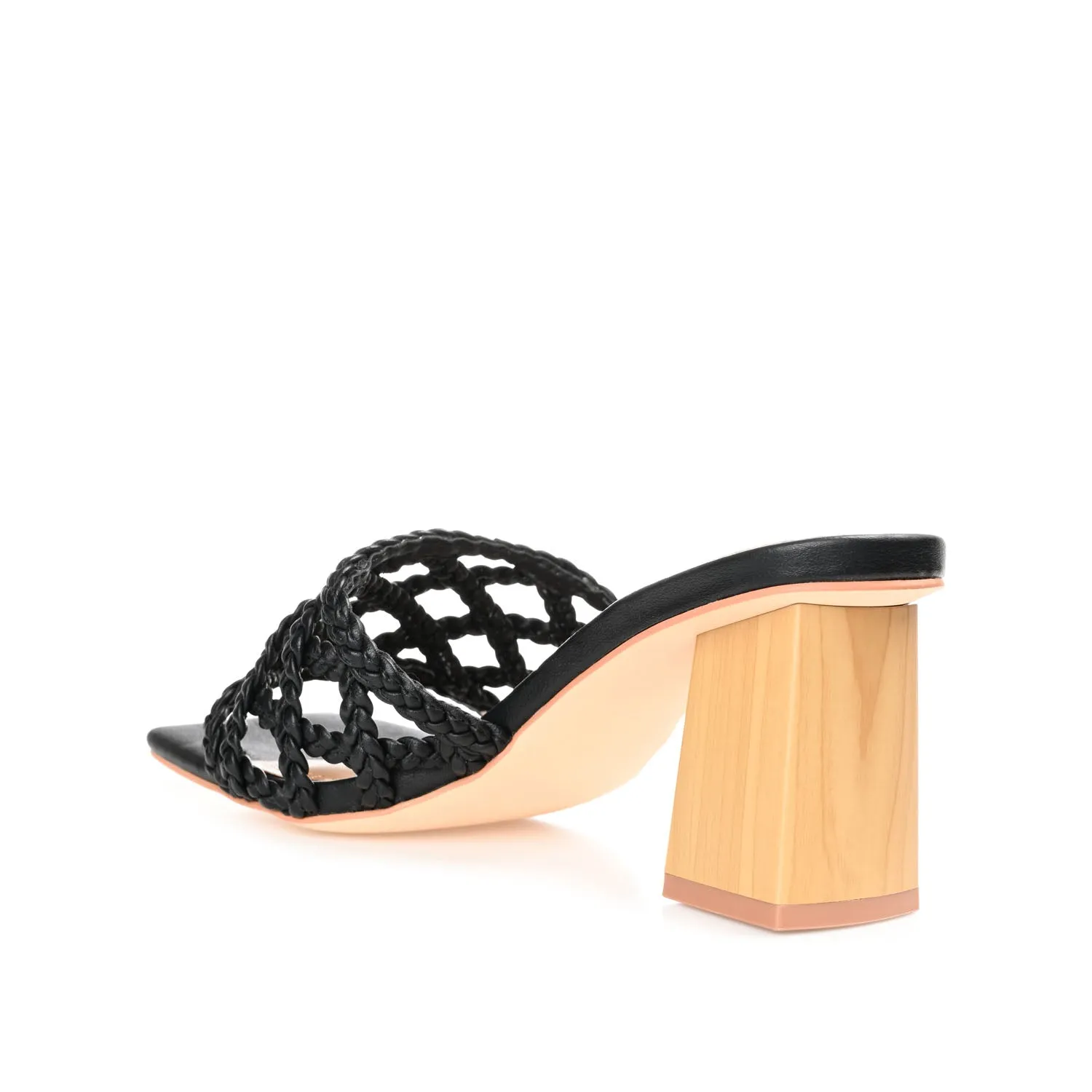 EVVIE HEELED SANDALS IN FAUX LEATHER nature mood