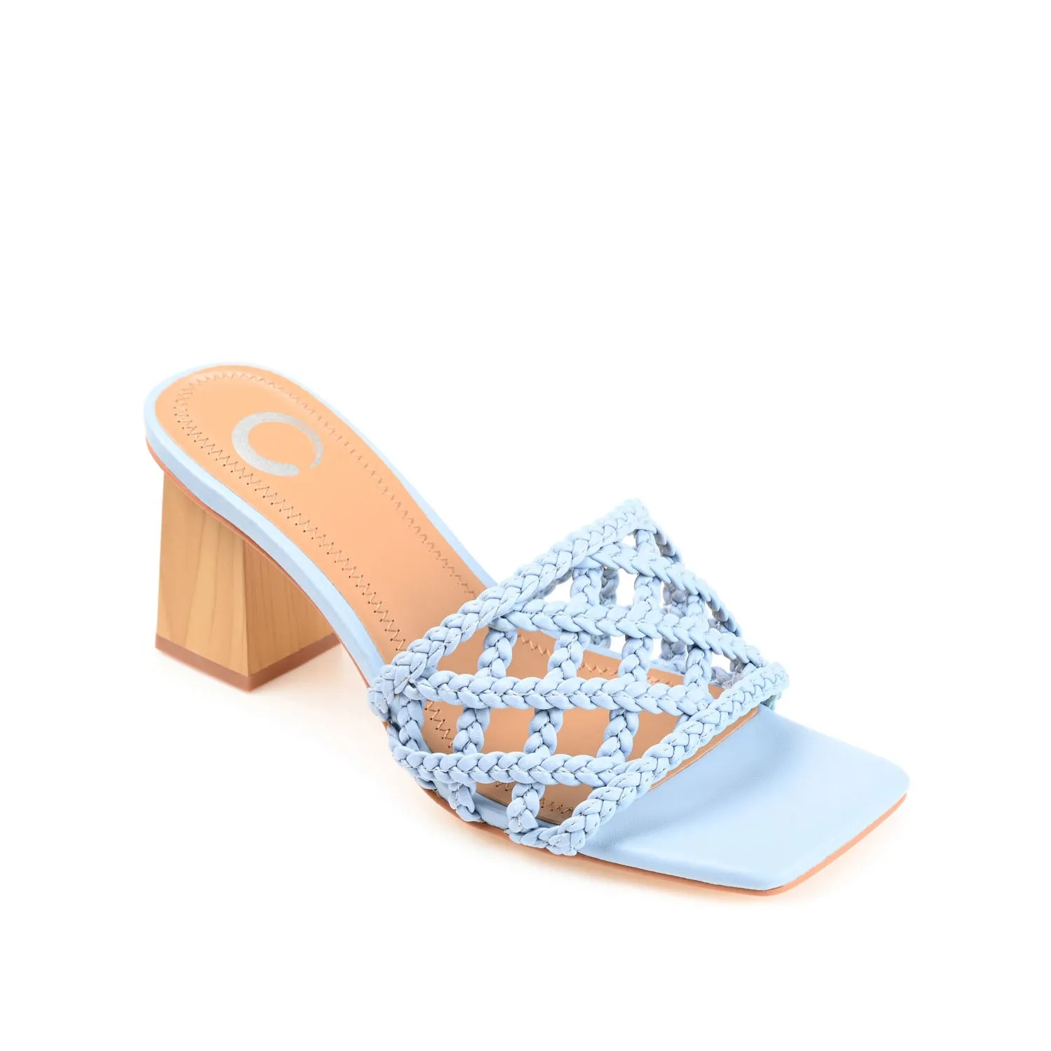 EVVIE HEELED SANDALS IN FAUX LEATHER nature mood