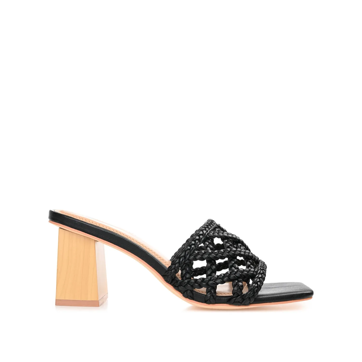 EVVIE HEELED SANDALS IN FAUX LEATHER nature mood