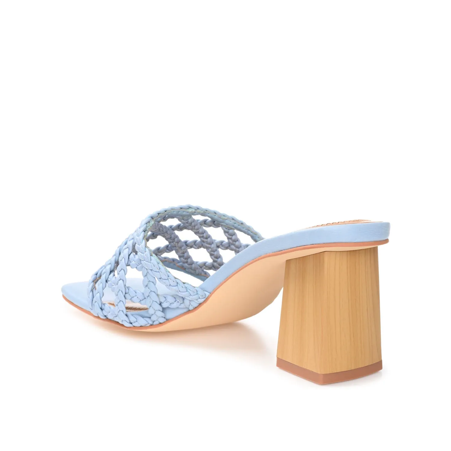 EVVIE HEELED SANDALS IN FAUX LEATHER nature mood