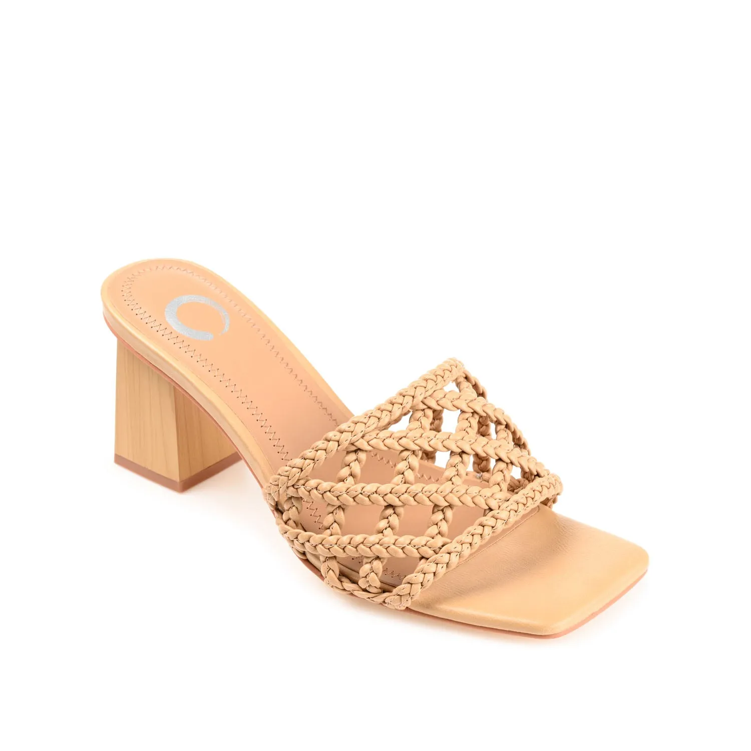 EVVIE HEELED SANDALS IN FAUX LEATHER nature mood