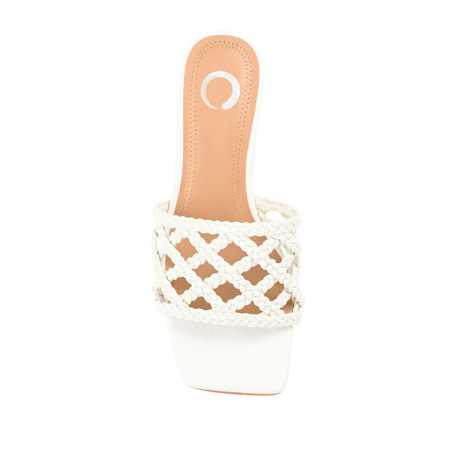 EVVIE HEELED SANDALS IN FAUX LEATHER nature mood