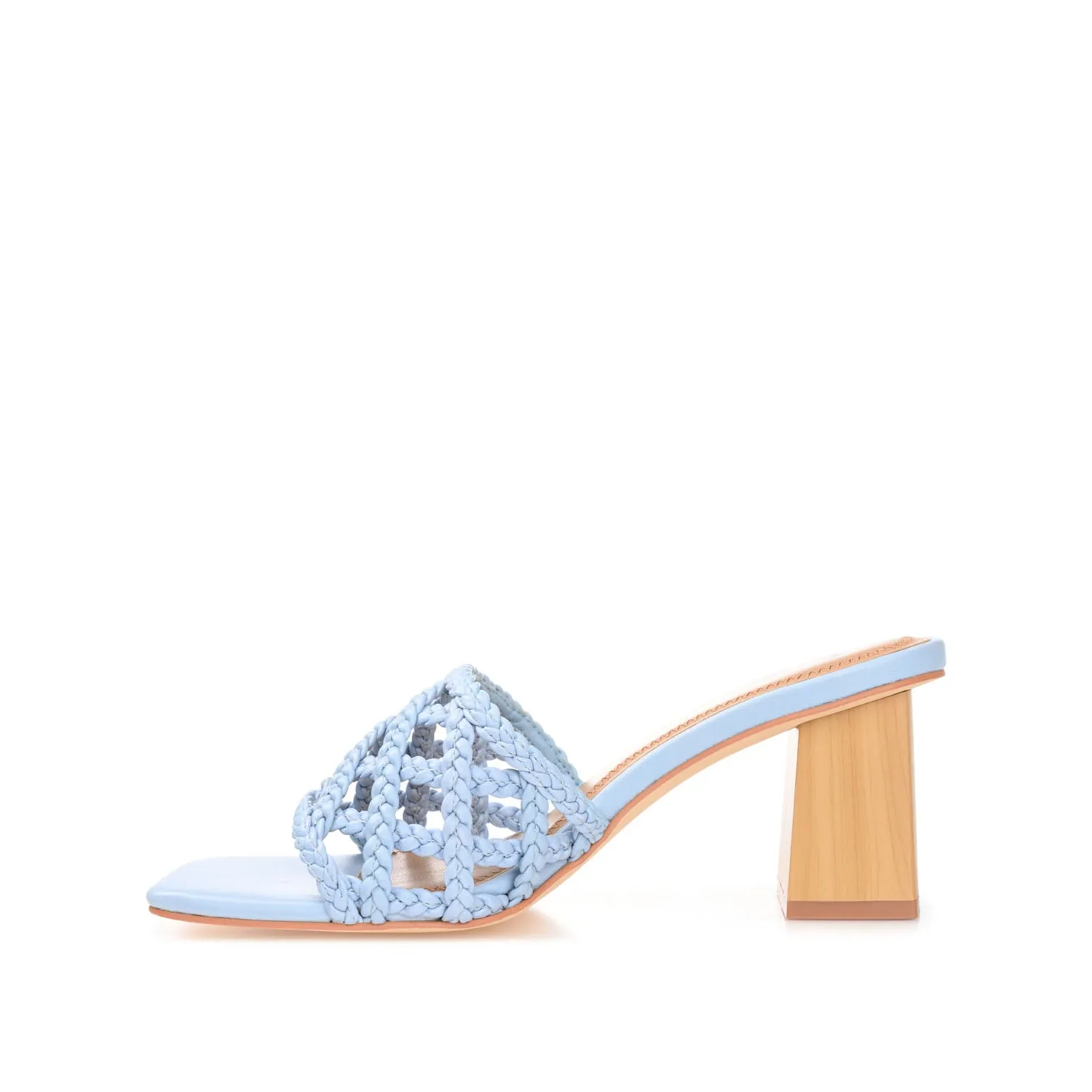EVVIE HEELED SANDALS IN FAUX LEATHER nature mood