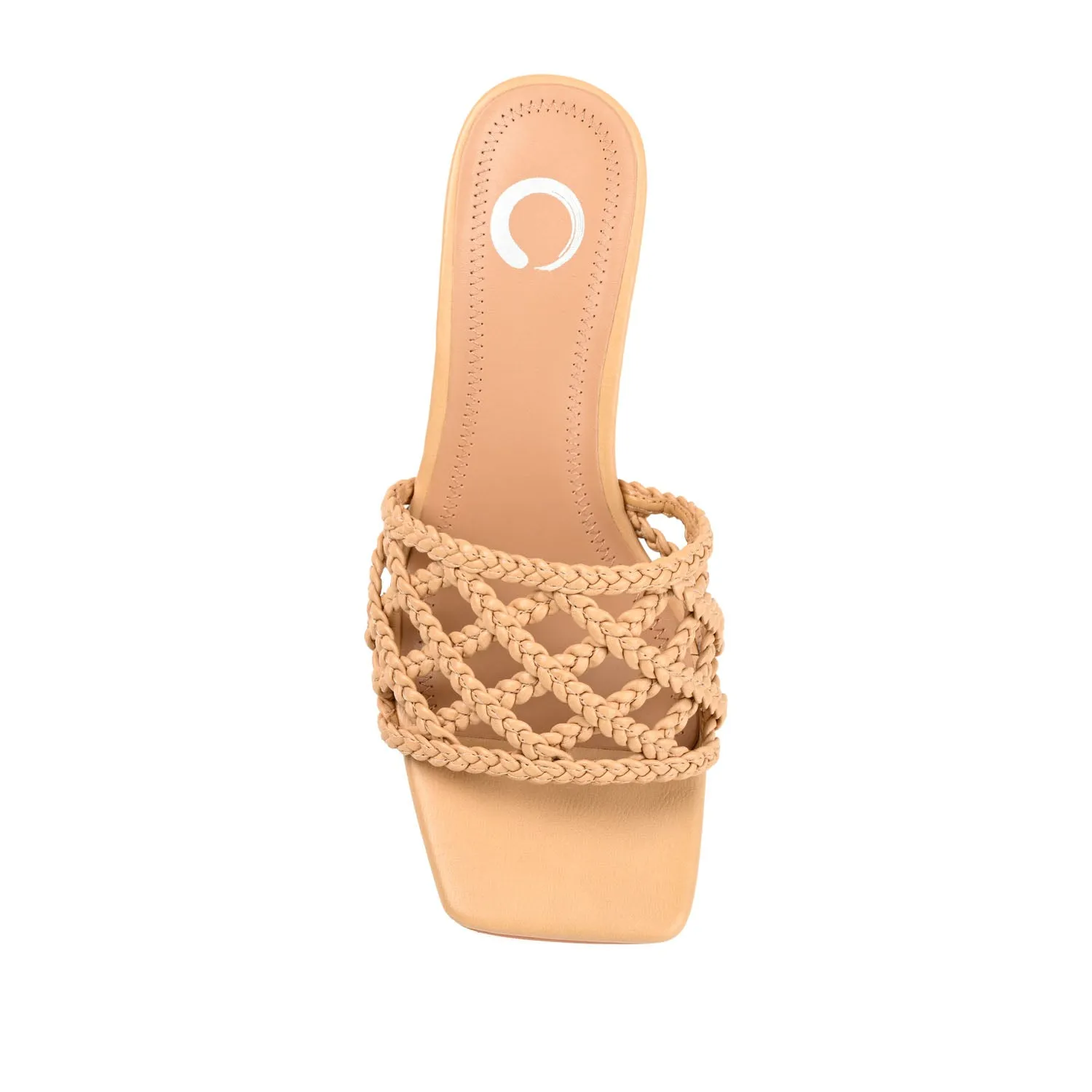 EVVIE HEELED SANDALS IN FAUX LEATHER nature mood