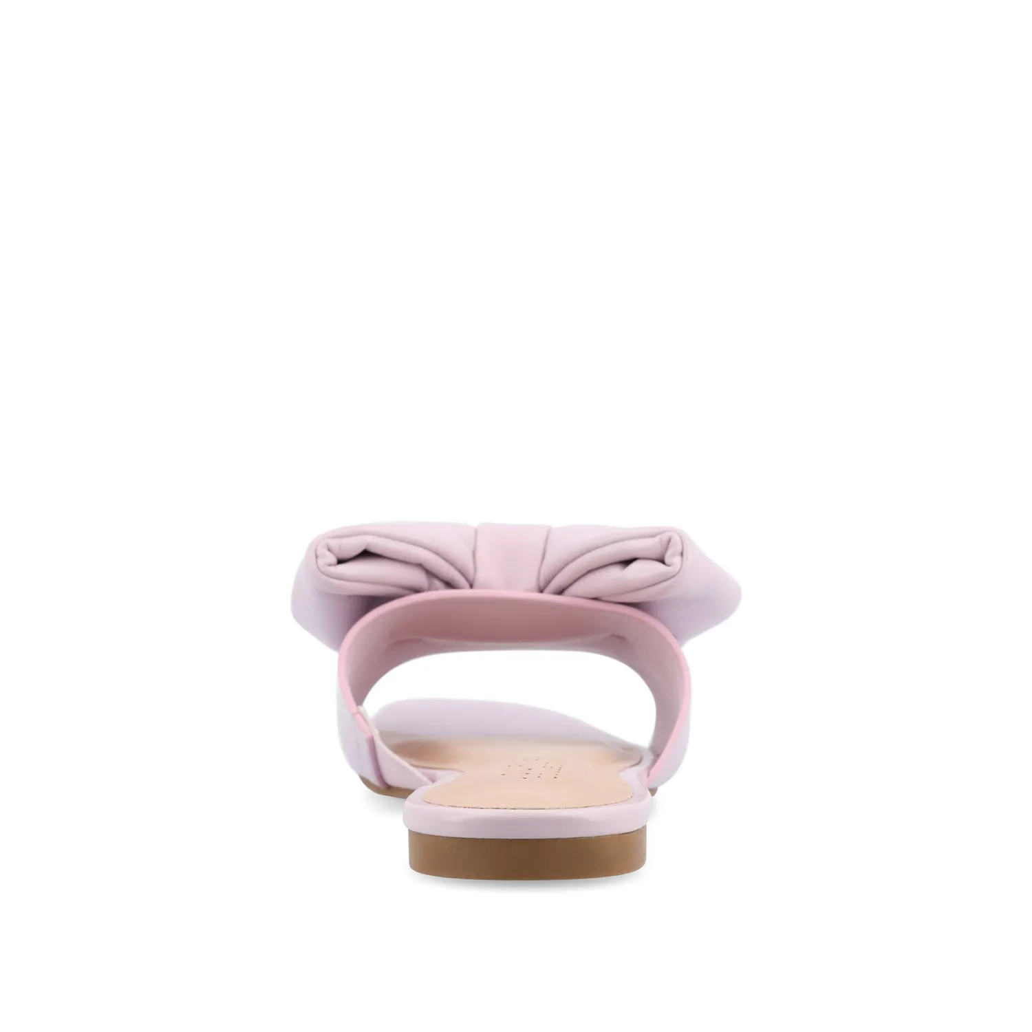 FAYRE PUFFED SLIDE SANDAL IN FAUX LEATHER quick match