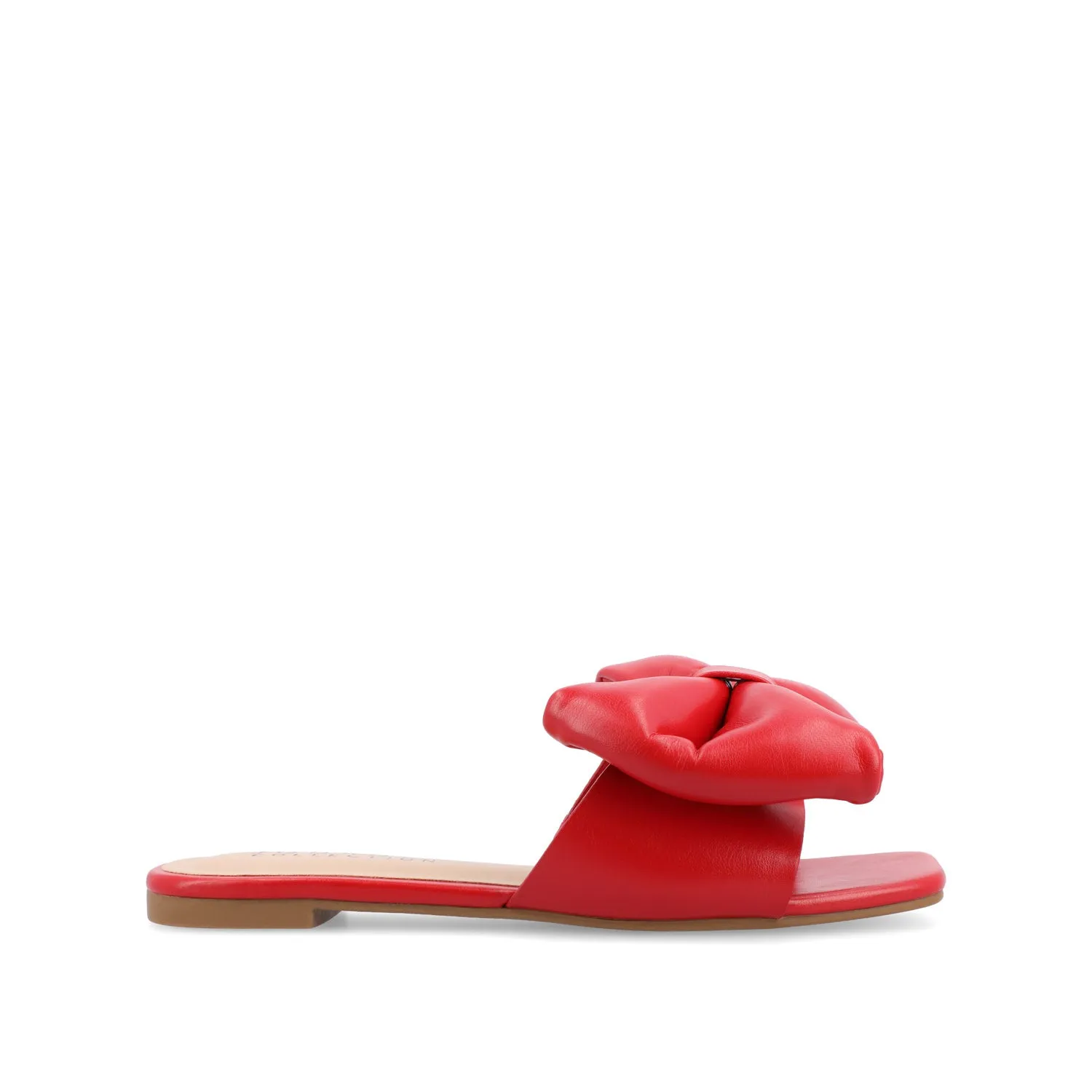 FAYRE PUFFED SLIDE SANDALS IN WIDE sea breeze