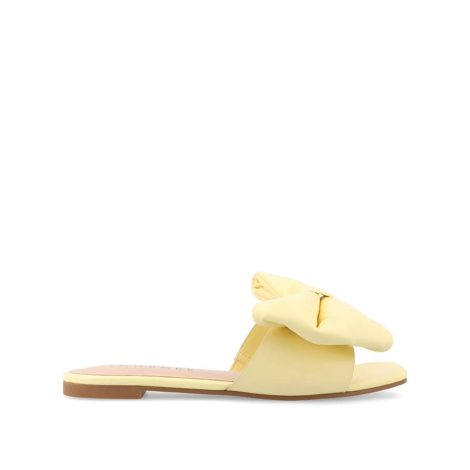 FAYRE PUFFED SLIDE SANDALS IN WIDE sea breeze