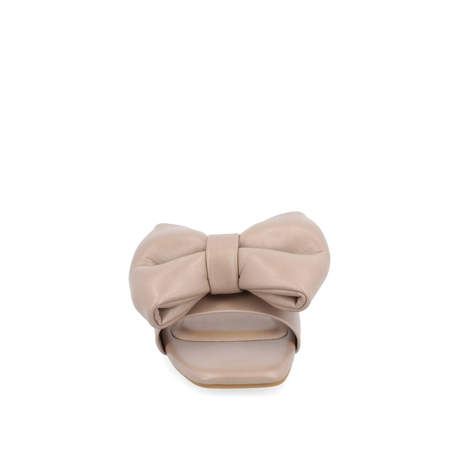FAYRE PUFFED SLIDE SANDALS IN WIDE sea breeze