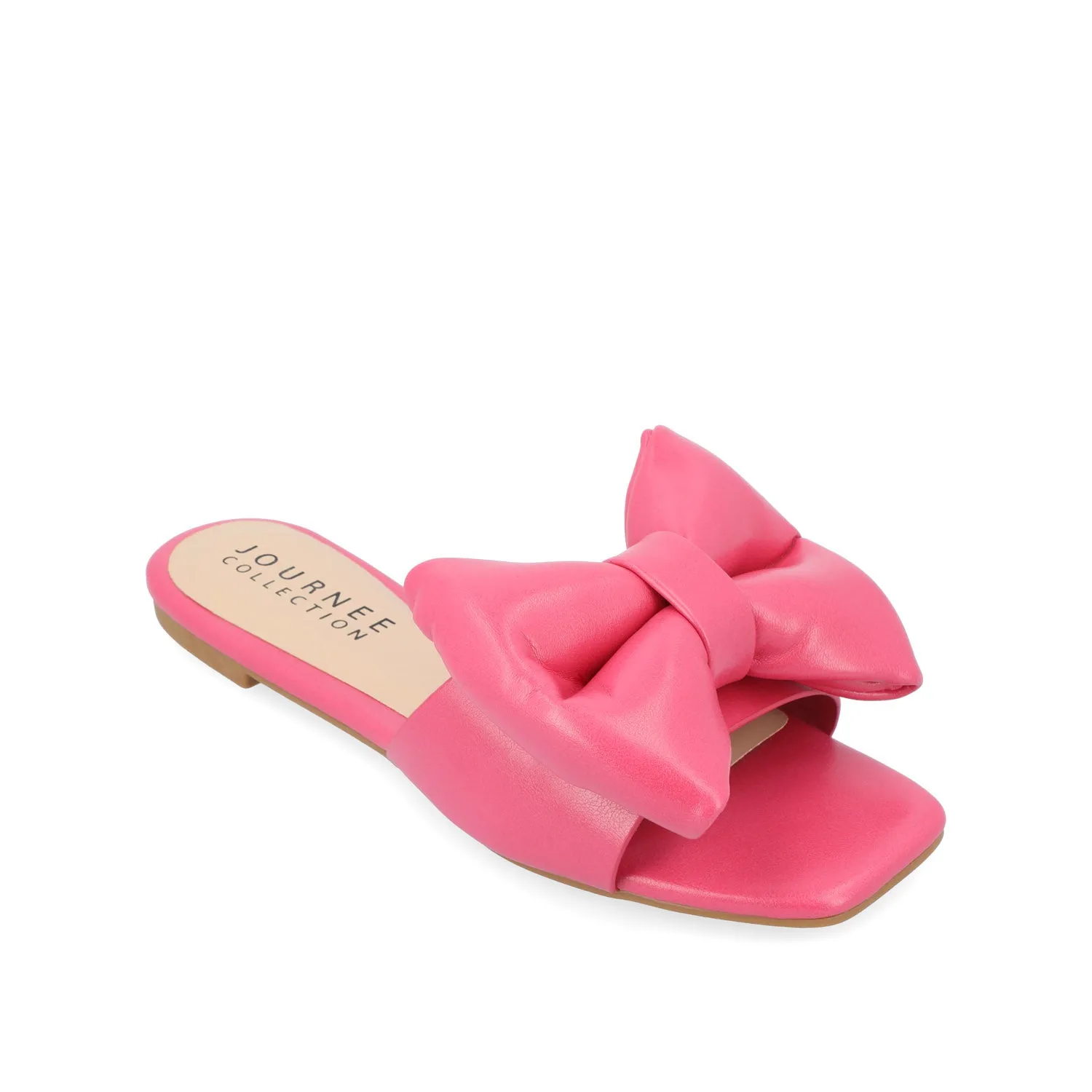 FAYRE PUFFED SLIDE SANDALS IN WIDE sea breeze