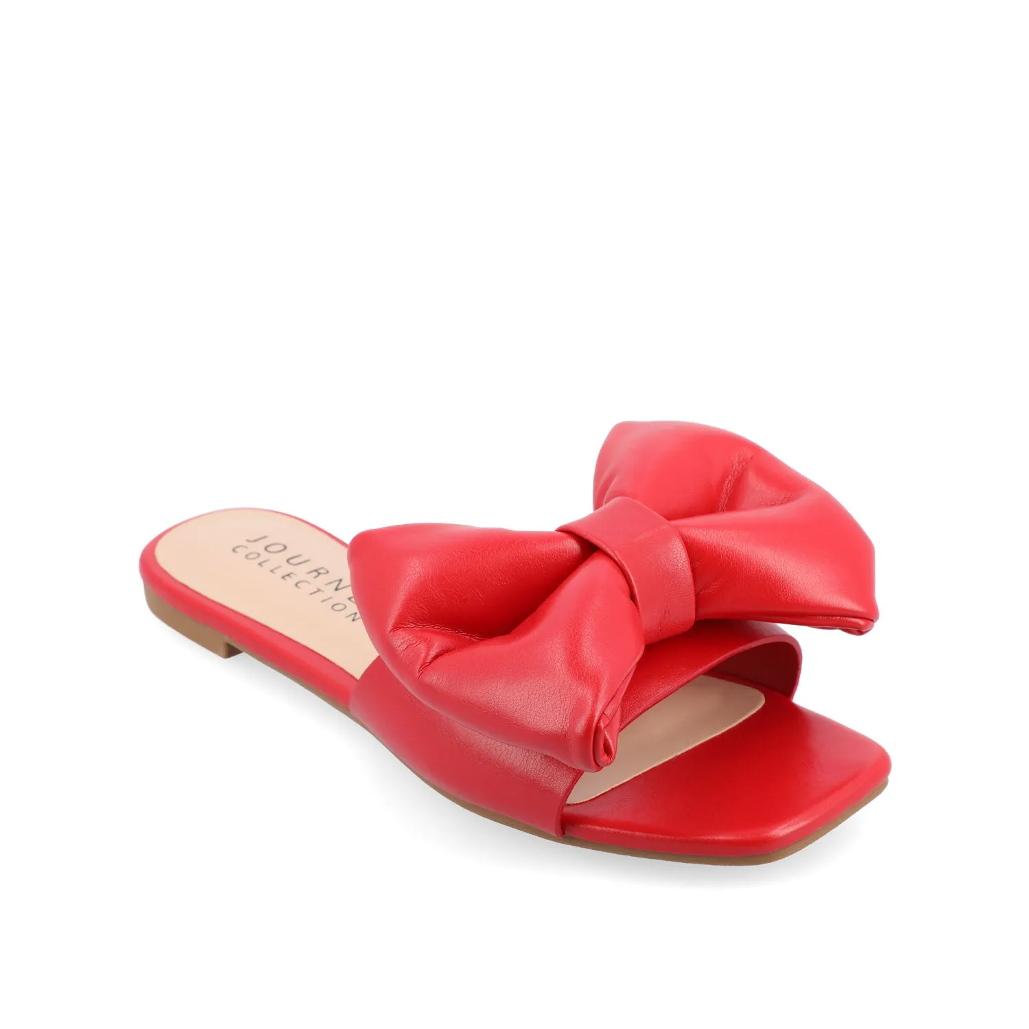 FAYRE PUFFED SLIDE SANDALS IN WIDE sea breeze