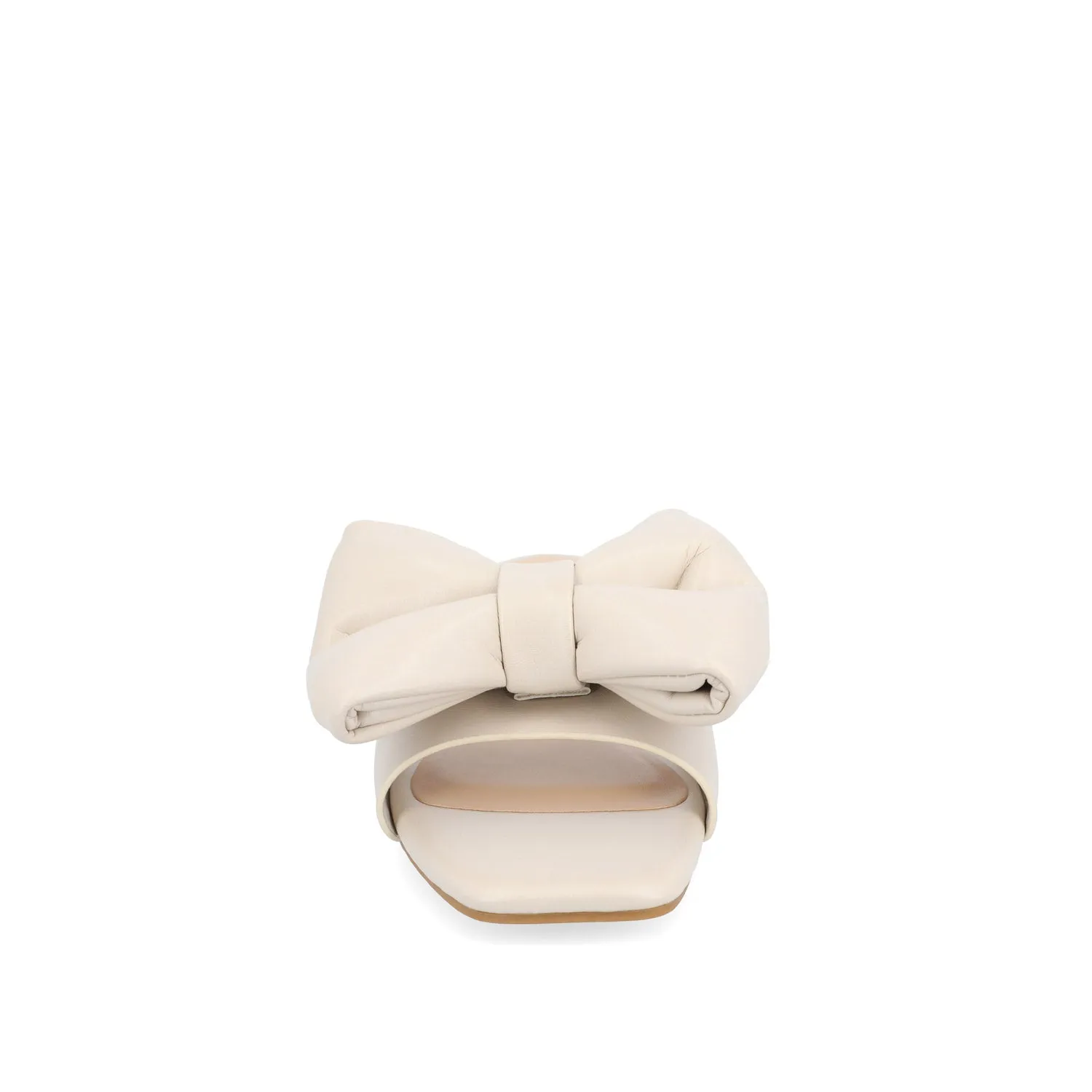 FAYRE PUFFED SLIDE SANDALS IN WIDE sea breeze
