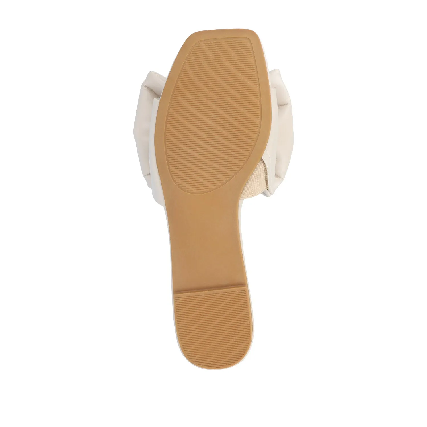 FAYRE PUFFED SLIDE SANDALS IN WIDE sea breeze