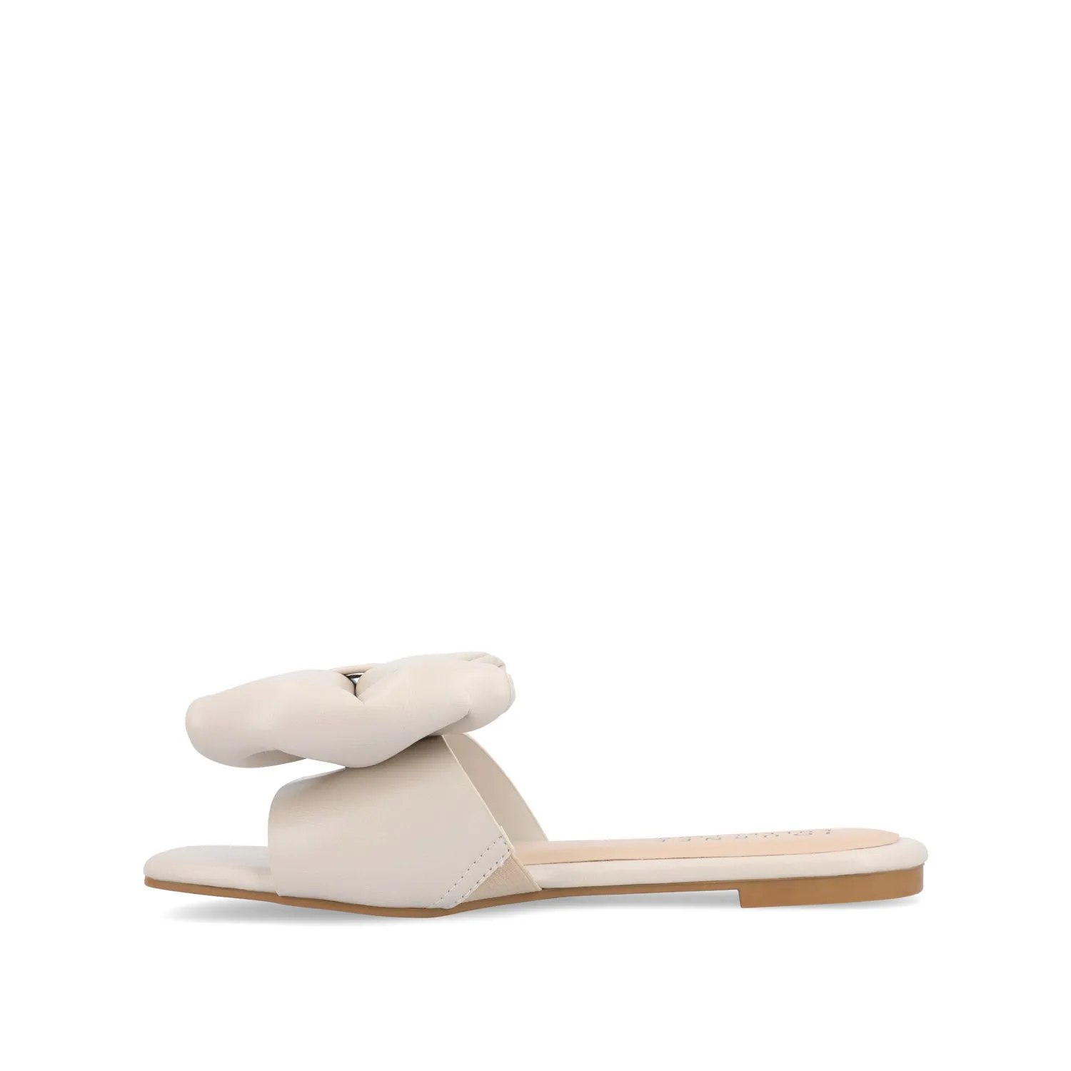 FAYRE PUFFED SLIDE SANDALS IN WIDE sea breeze