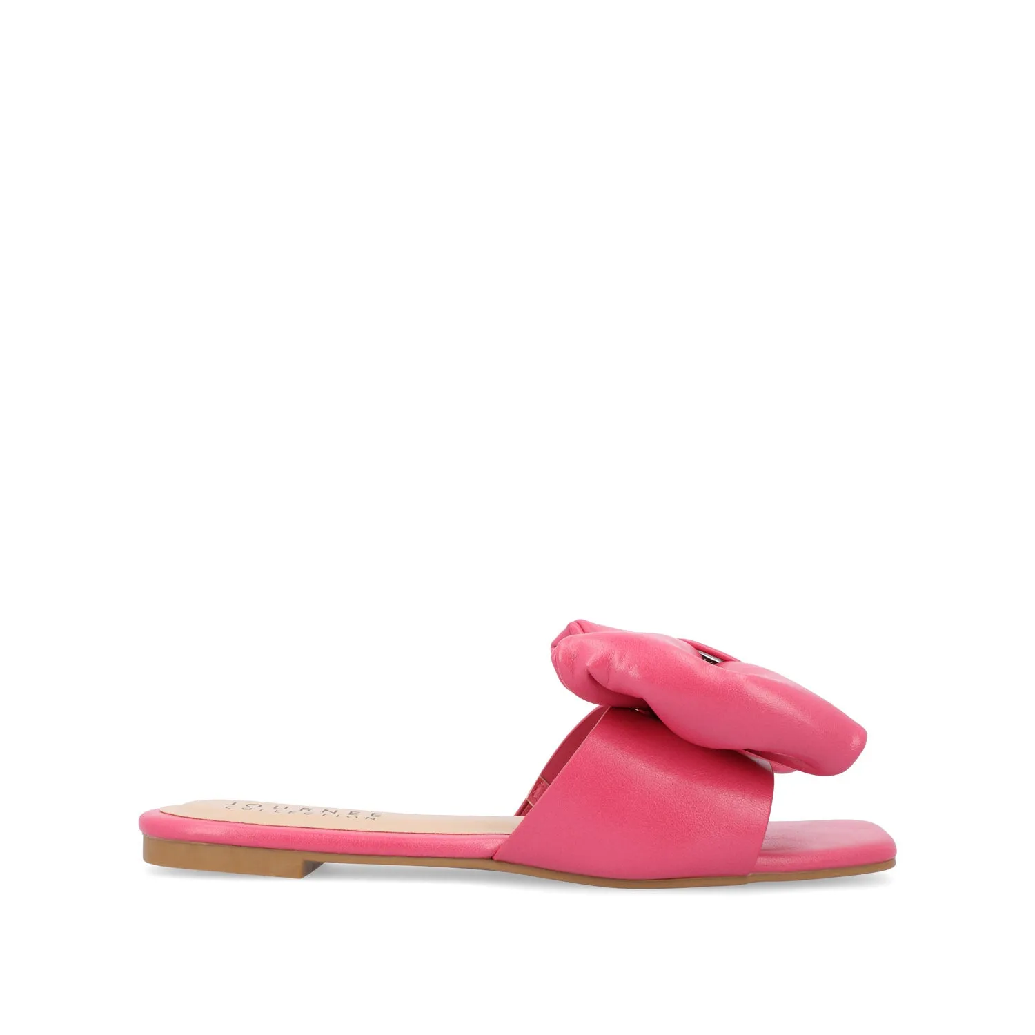 FAYRE PUFFED SLIDE SANDALS IN WIDE sea breeze