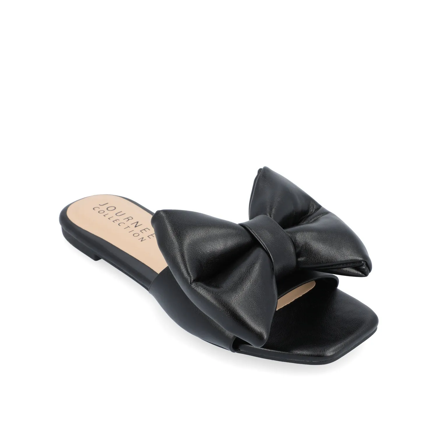 FAYRE PUFFED SLIDE SANDALS IN WIDE sea breeze