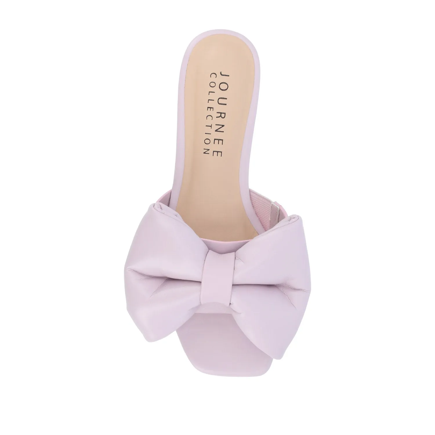 FAYRE PUFFED SLIDE SANDALS IN WIDE sea breeze