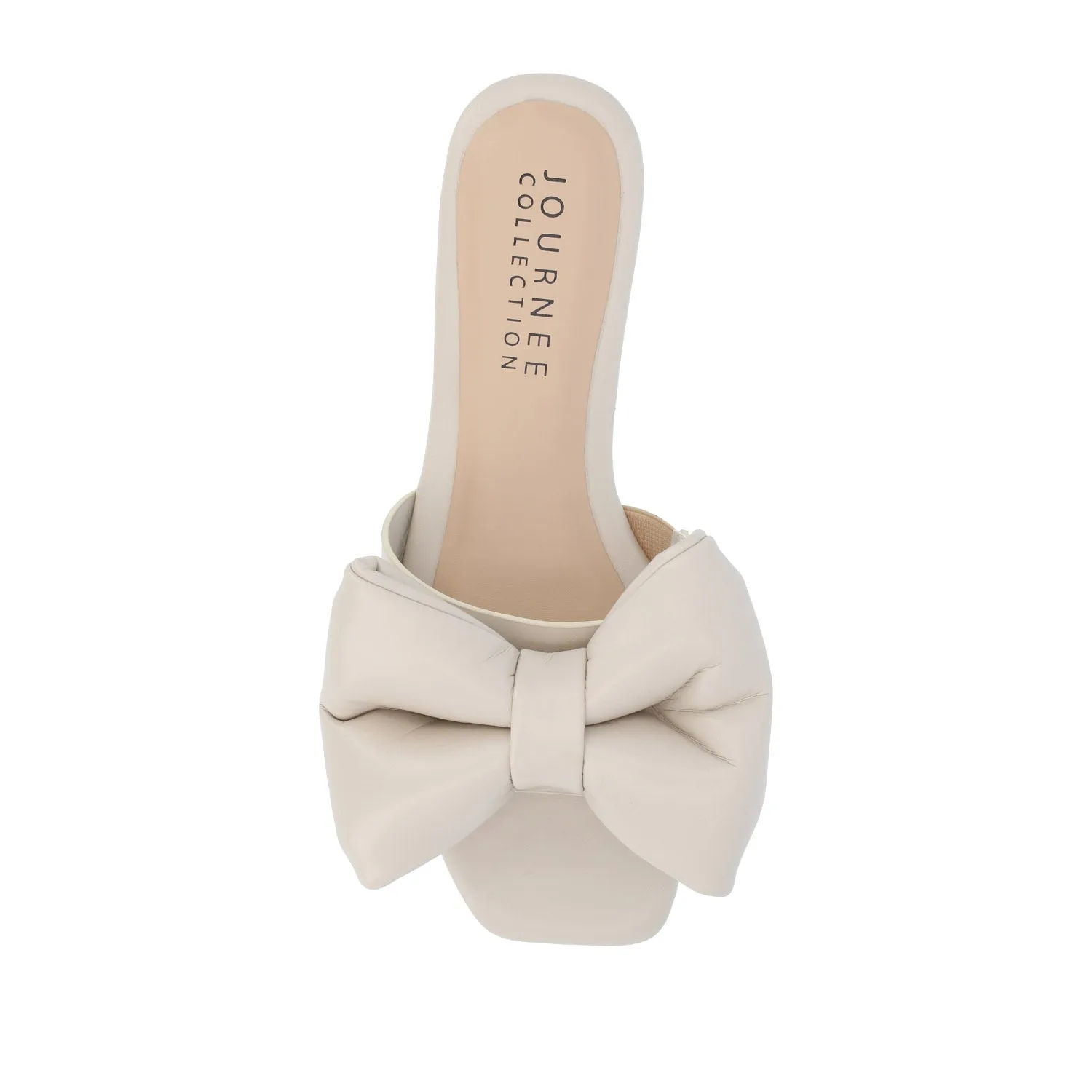 FAYRE PUFFED SLIDE SANDALS IN WIDE sea breeze