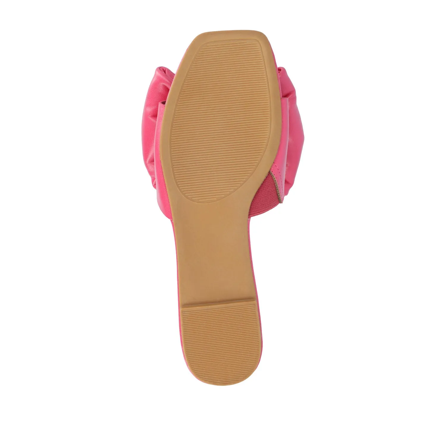 FAYRE PUFFED SLIDE SANDALS IN WIDE sea breeze