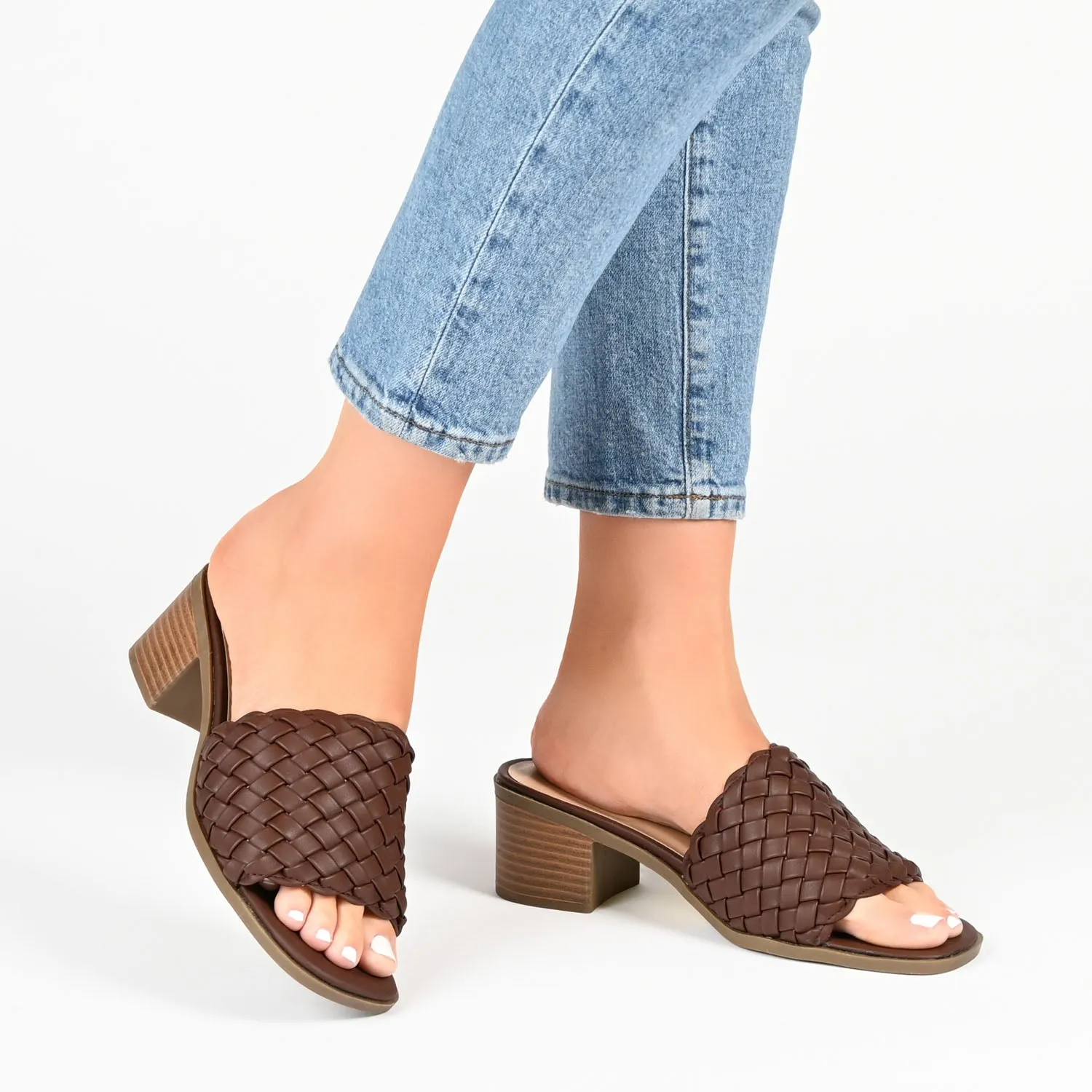 FYLICIA HEELED SANDALS IN FAUX LEATHER casual soft