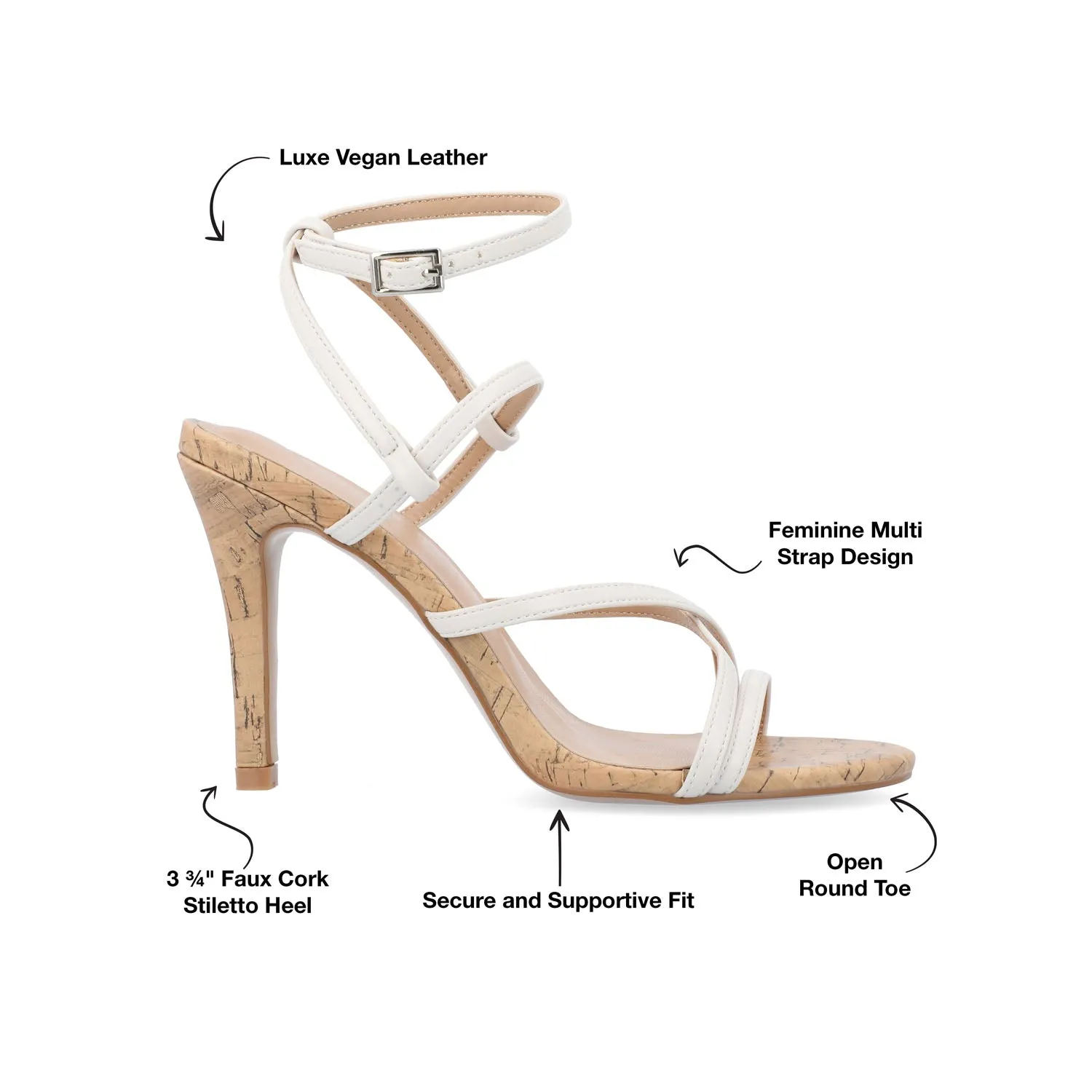 FYLISSA HEELED SANDALS IN FAUX LEATHER beach walk