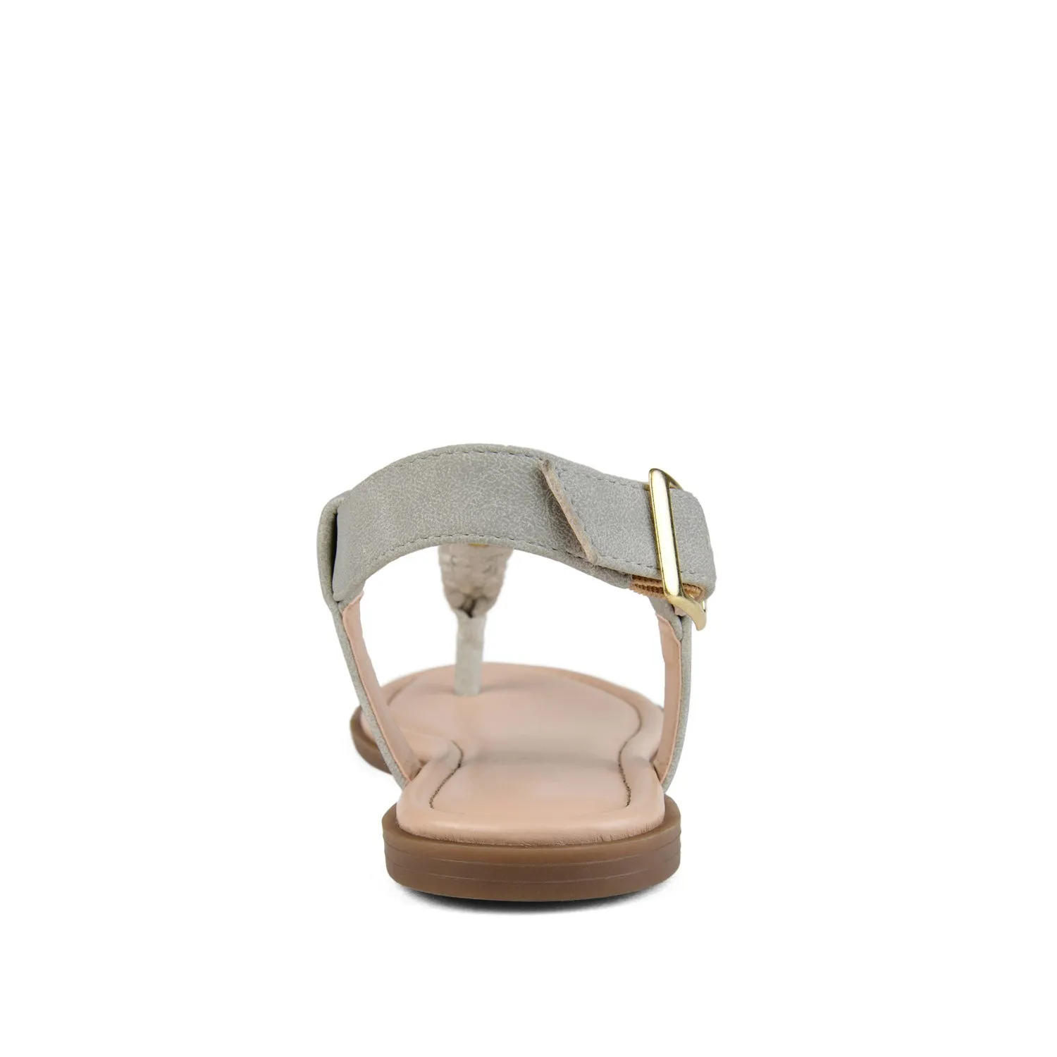 GENEVIVE T-STRAP SANDALS IN FAUX LEATHER fall step