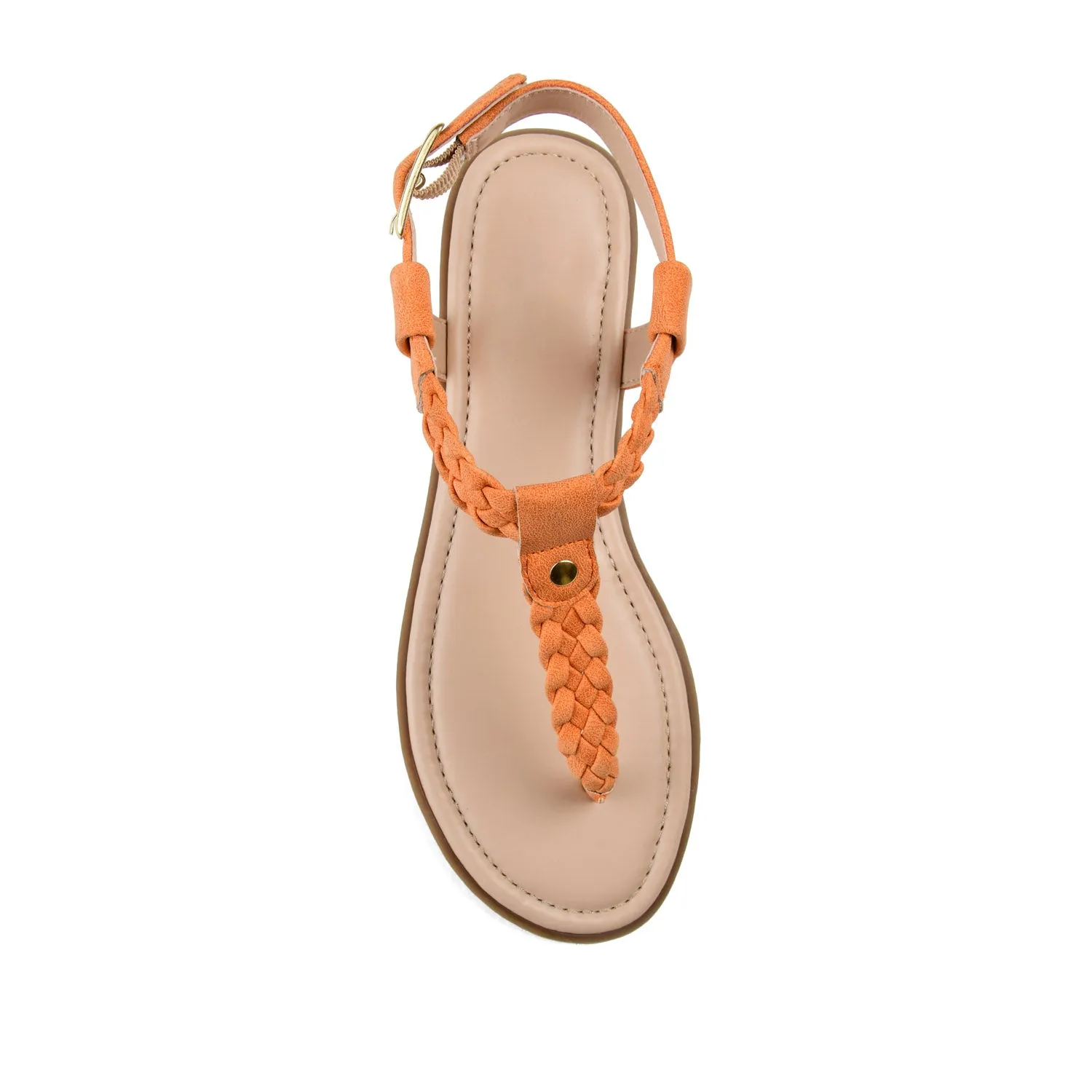 GENEVIVE T-STRAP SANDALS IN FAUX LEATHER fall step