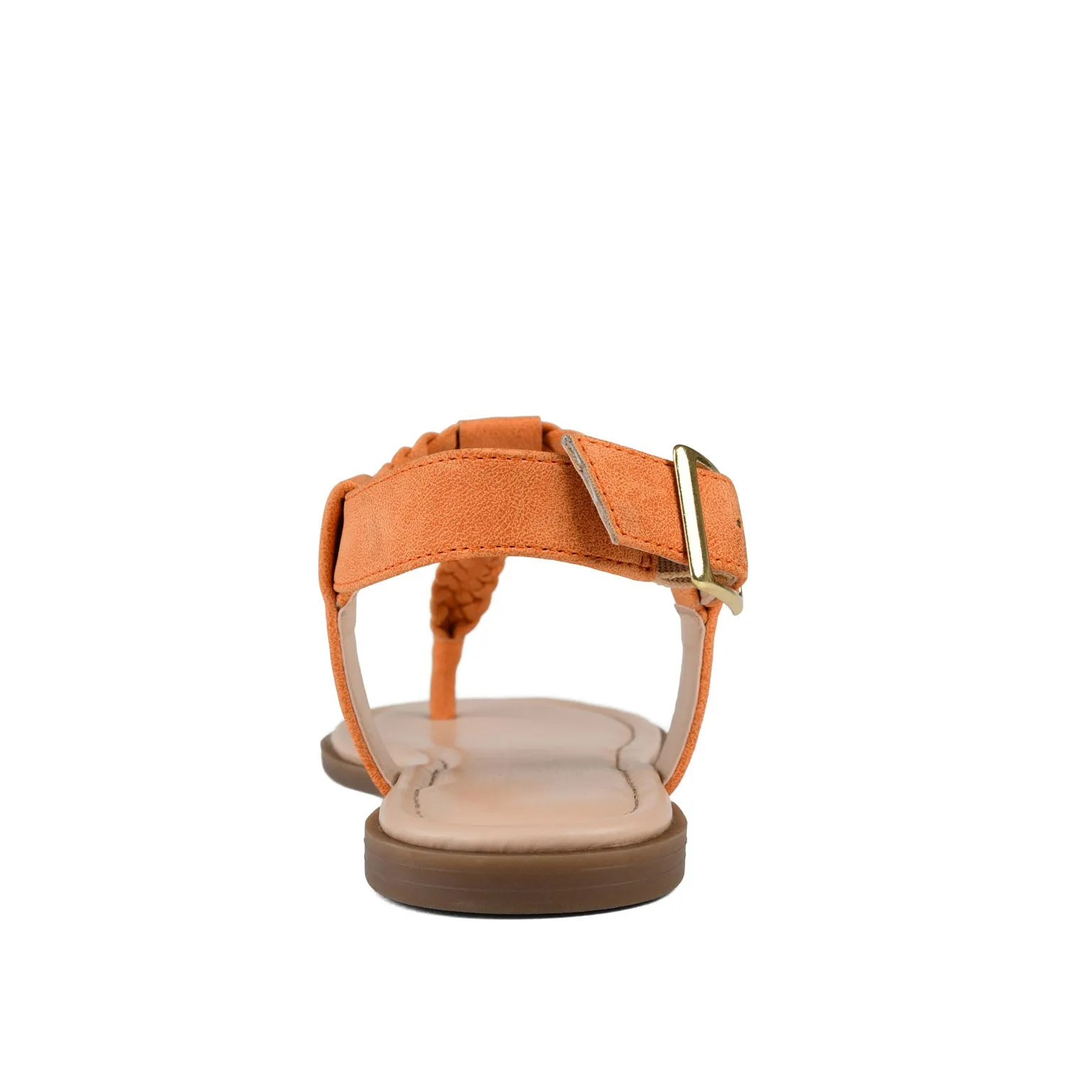 GENEVIVE T-STRAP SANDALS IN FAUX LEATHER fall step