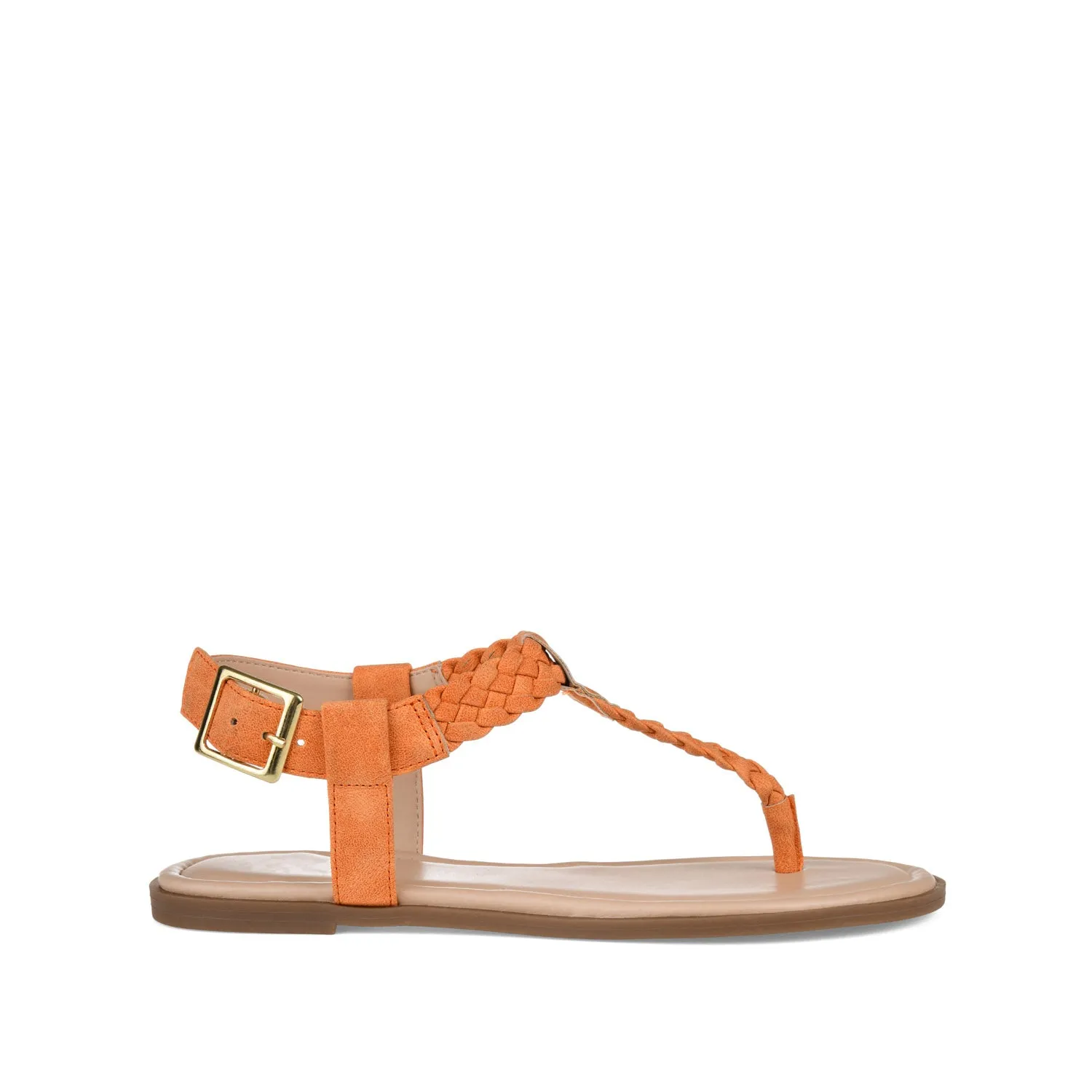GENEVIVE T-STRAP SANDALS IN FAUX LEATHER fall step