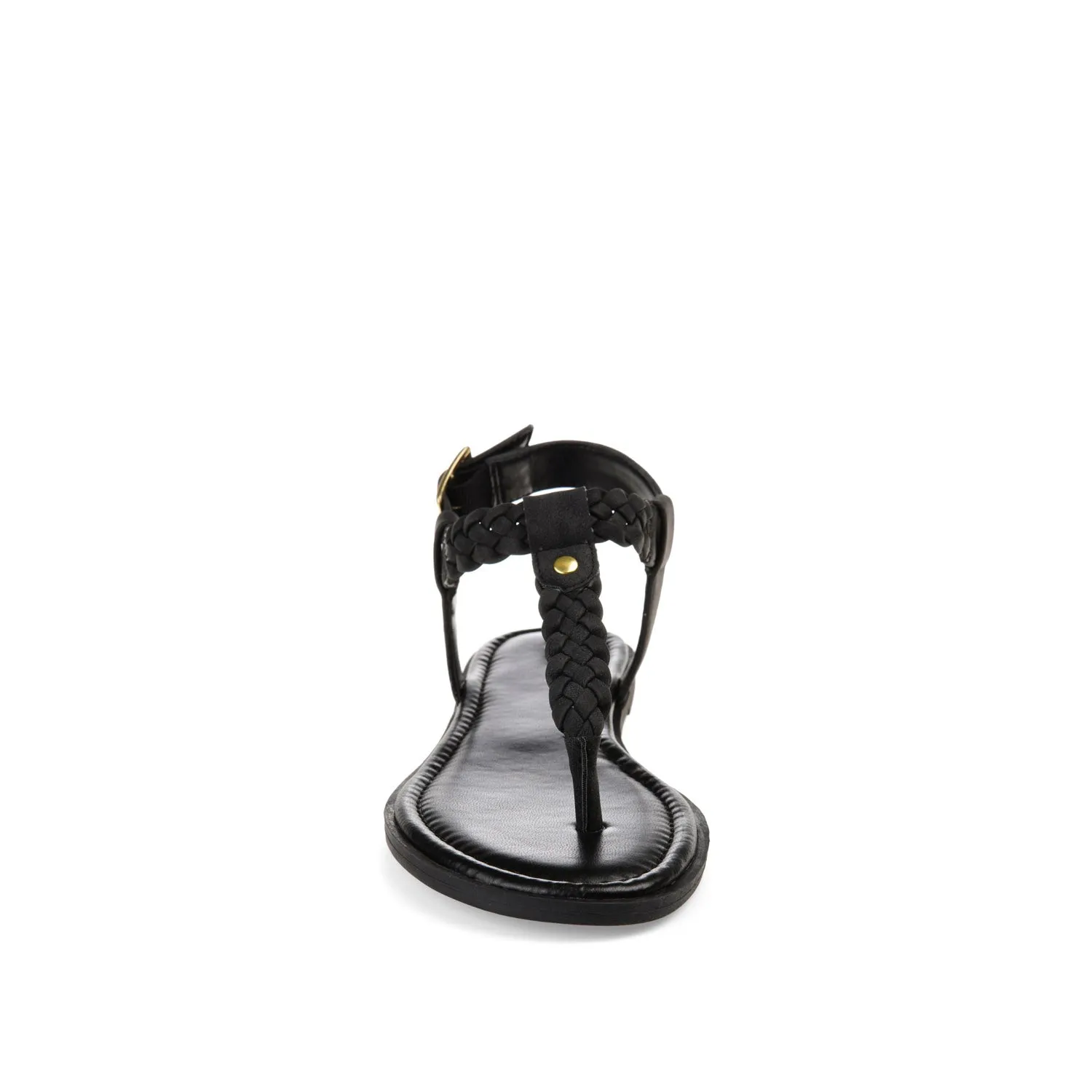 GENEVIVE T-STRAP SANDALS IN FAUX LEATHER fall step