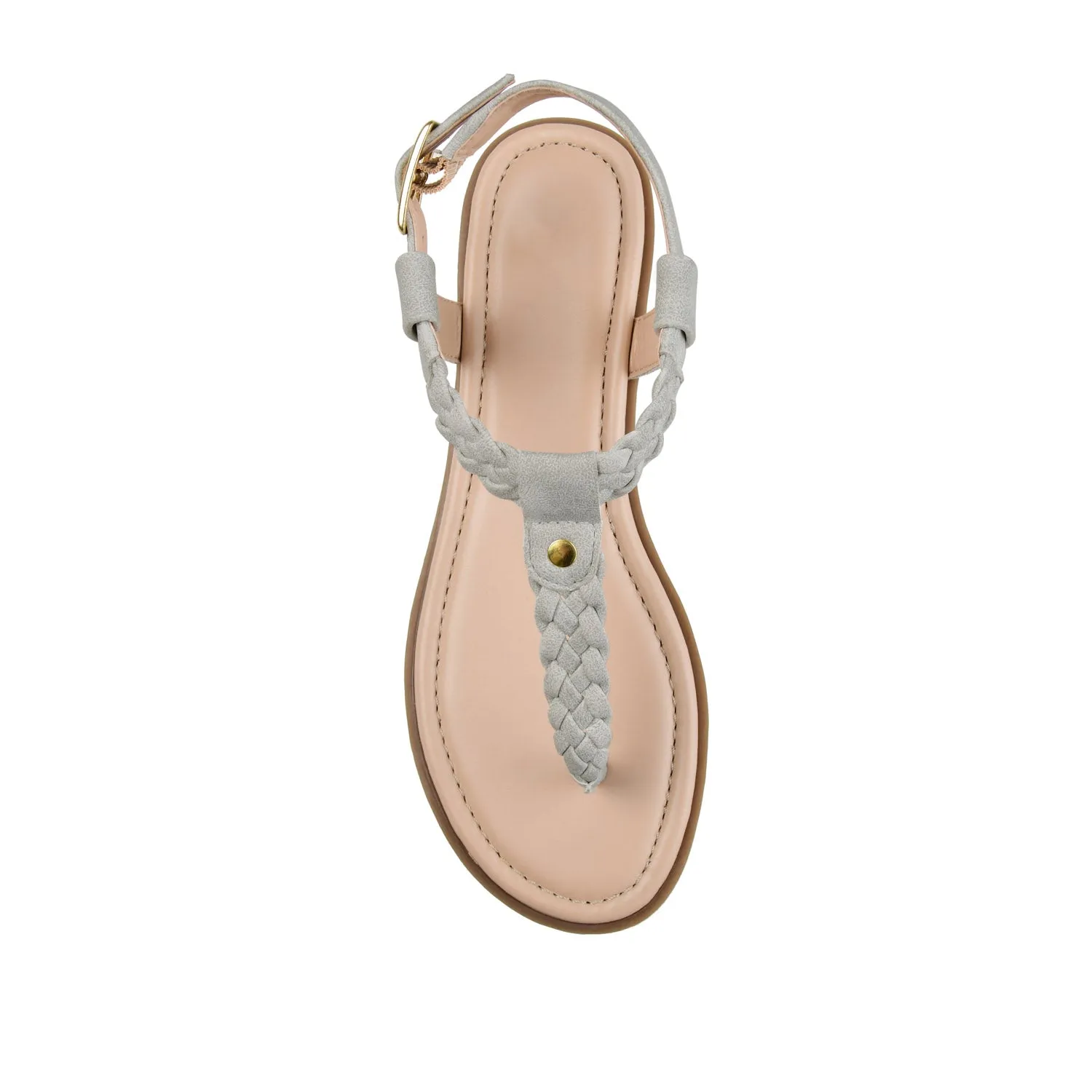 GENEVIVE T-STRAP SANDALS IN FAUX LEATHER fall step