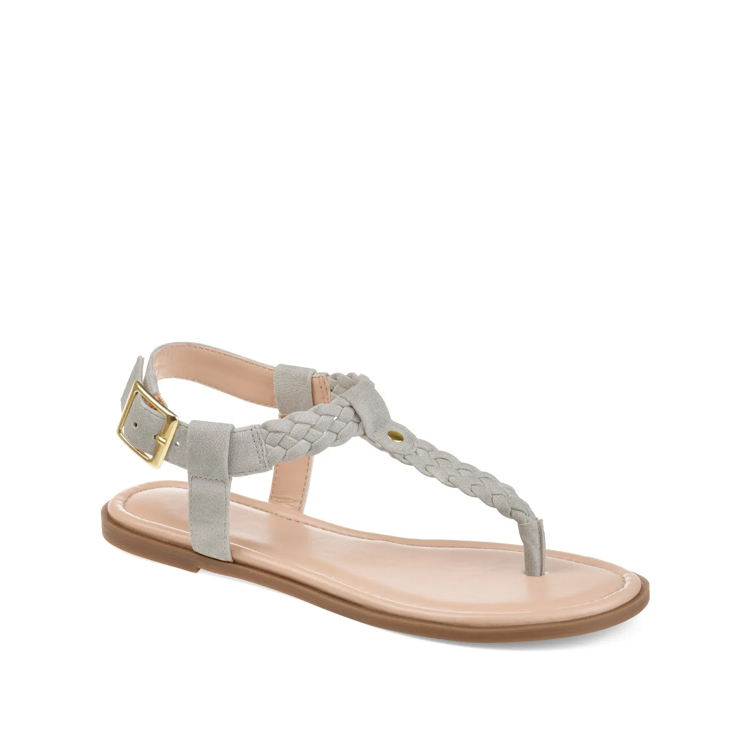 GENEVIVE T-STRAP SANDALS IN FAUX LEATHER fall step