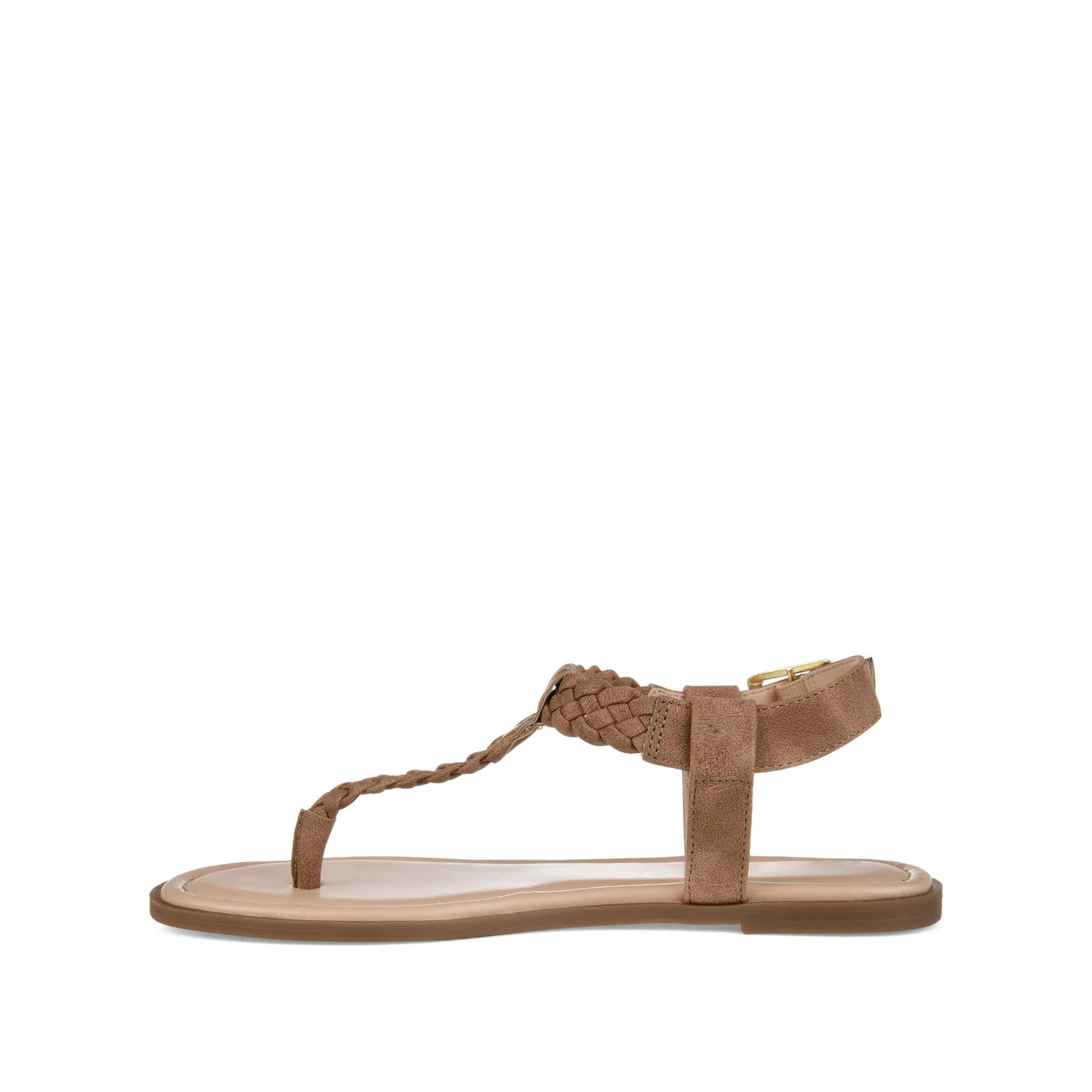 GENEVIVE T-STRAP SANDALS IN FAUX LEATHER fall step