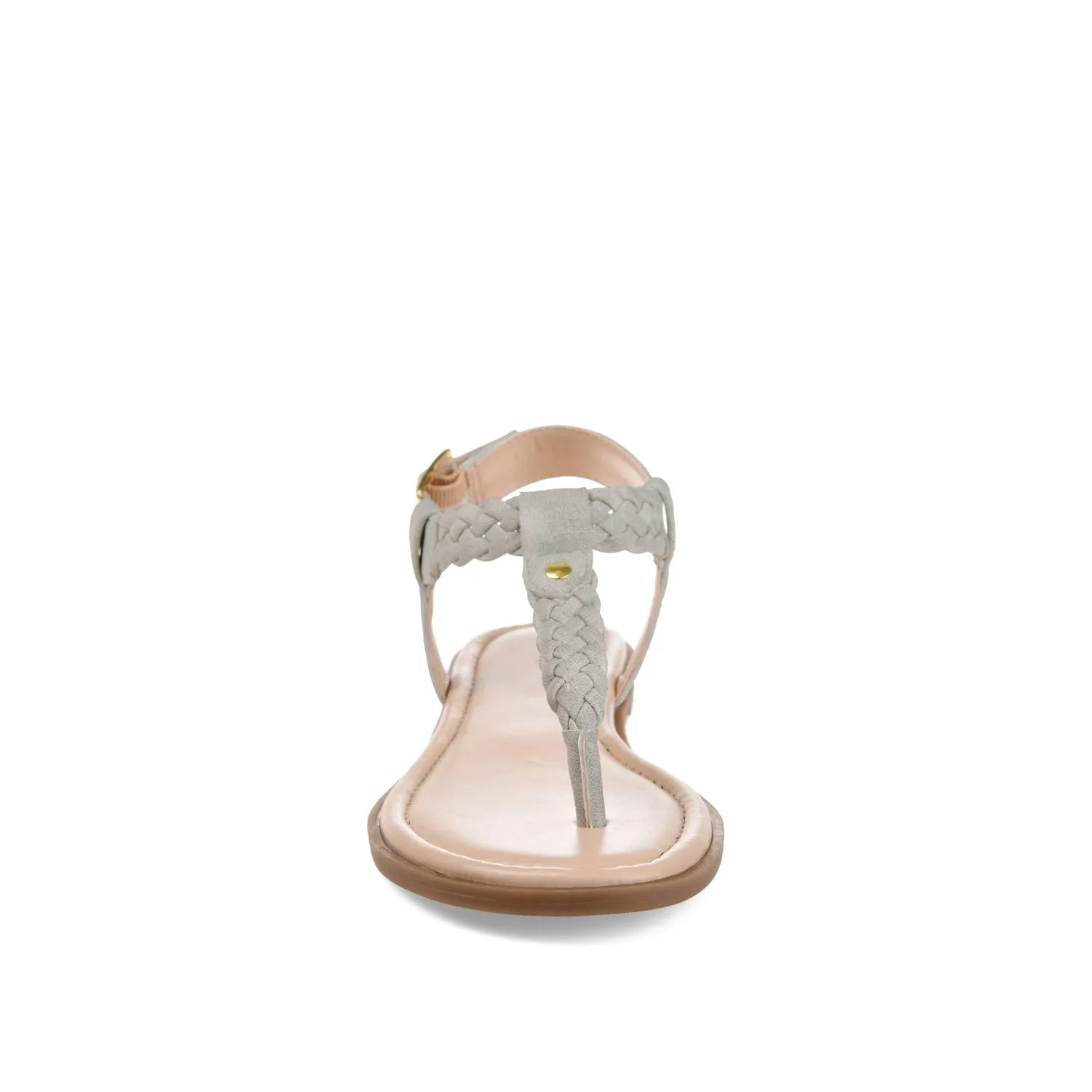 GENEVIVE T-STRAP SANDALS IN FAUX LEATHER fall step