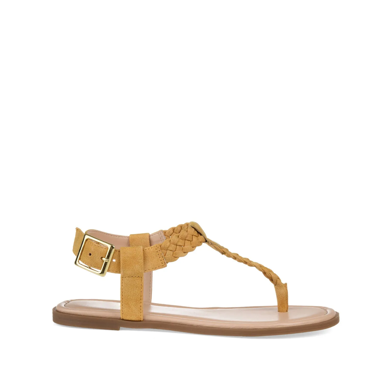 GENEVIVE T-STRAP SANDALS IN FAUX LEATHER fall step