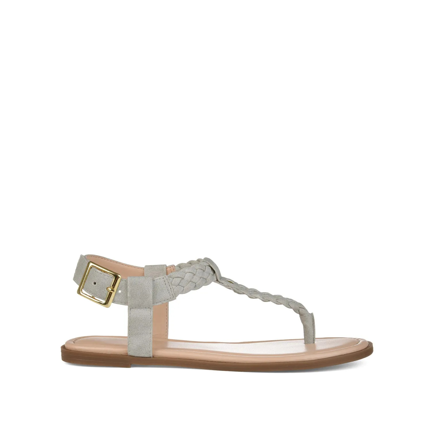 GENEVIVE T-STRAP SANDALS IN FAUX LEATHER fall step